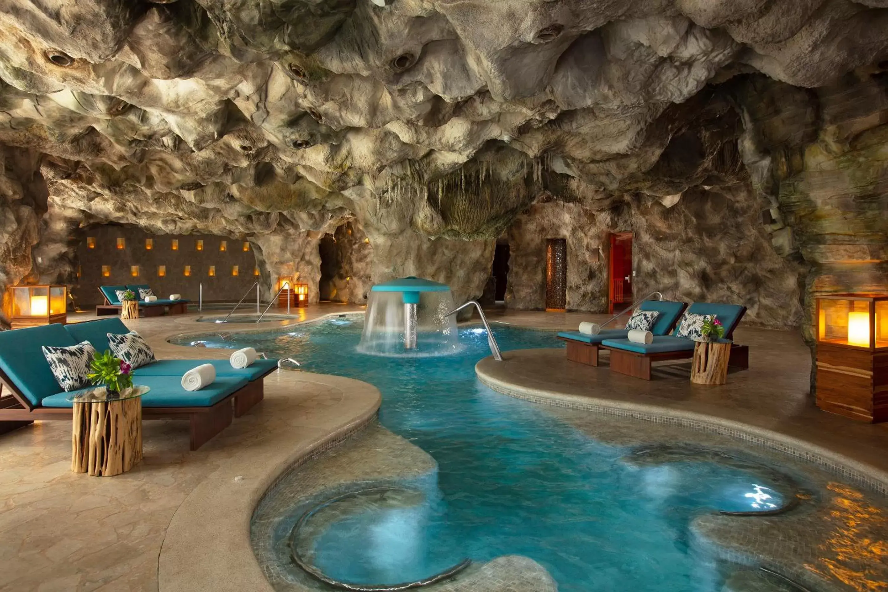 Hot Spring Bath, Swimming Pool in Dreams Natura Resort & Spa - All Inclusive