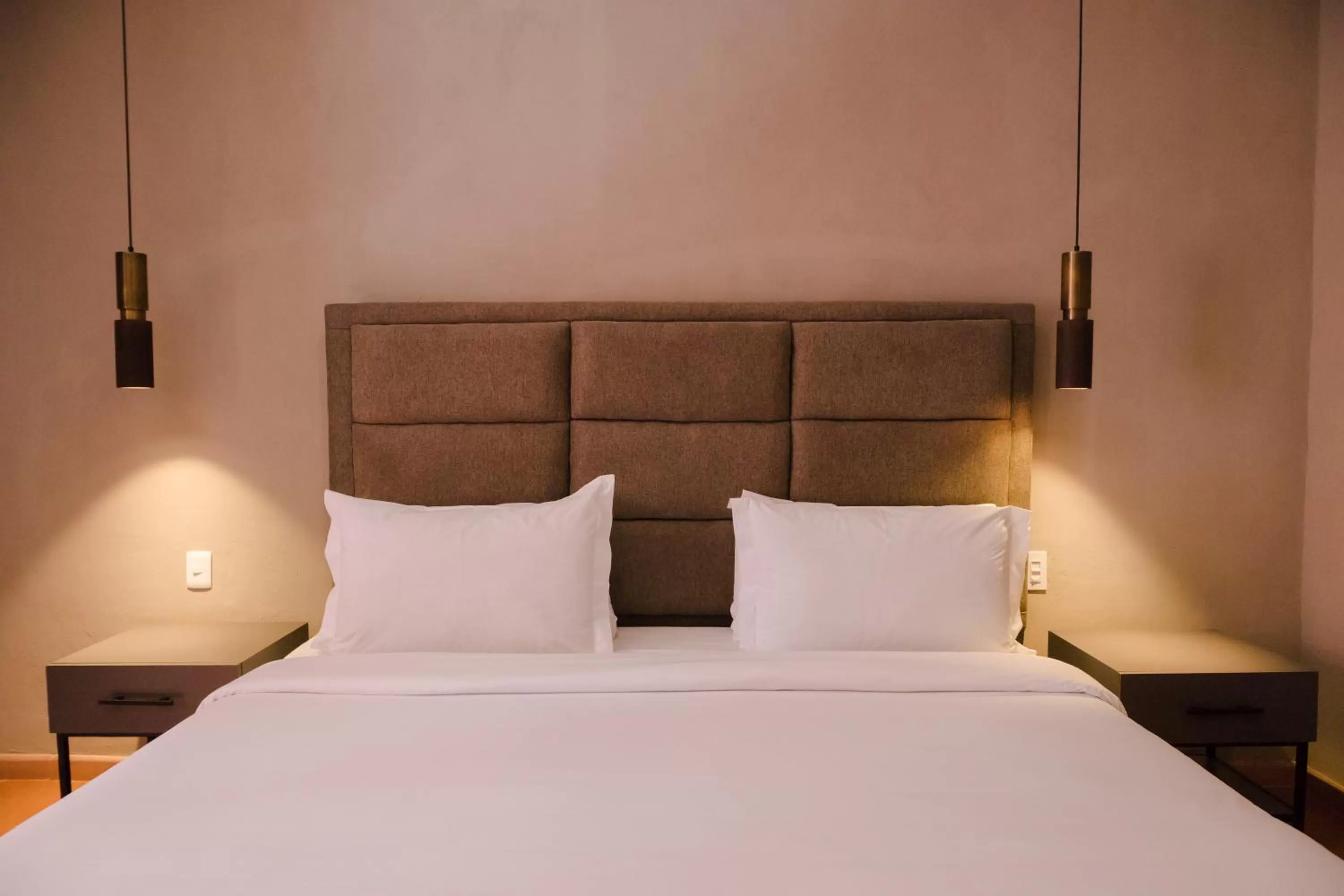 Bed in Mikaella Hotel