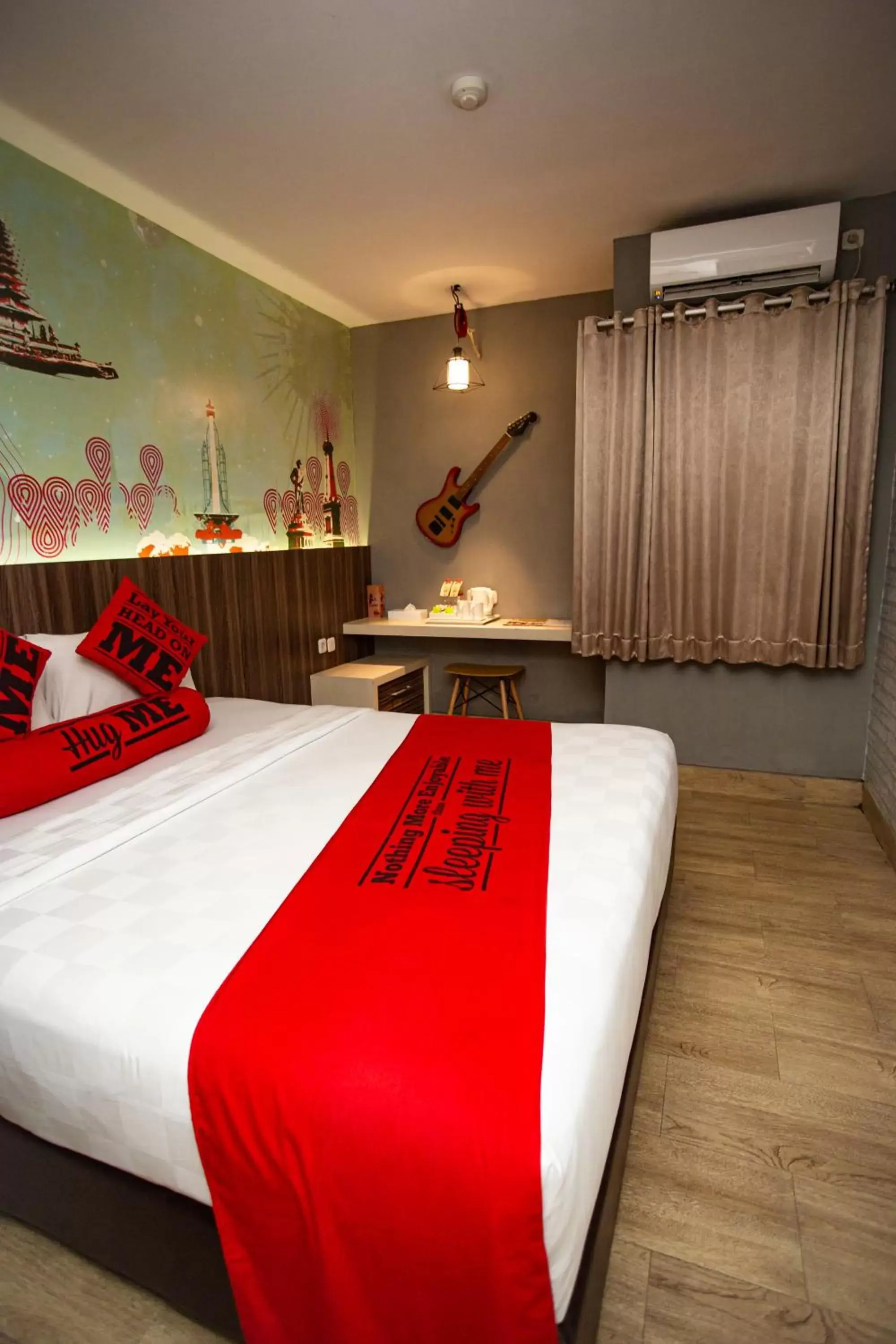 Bed in Meotel Purwokerto