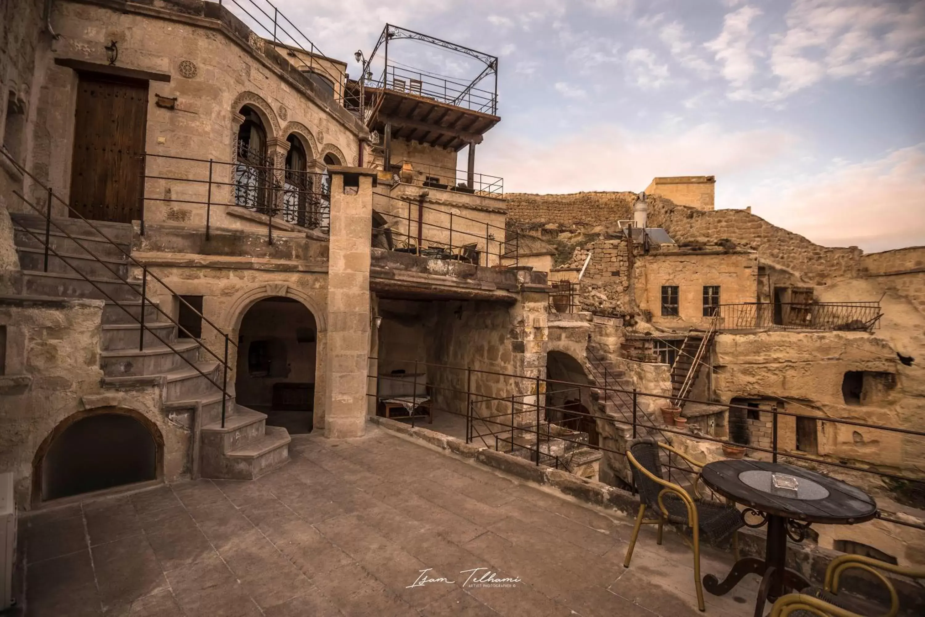Inner courtyard view in Aydinli Cave Hotel Inner courtyard view in Aydinli Cave Hotel