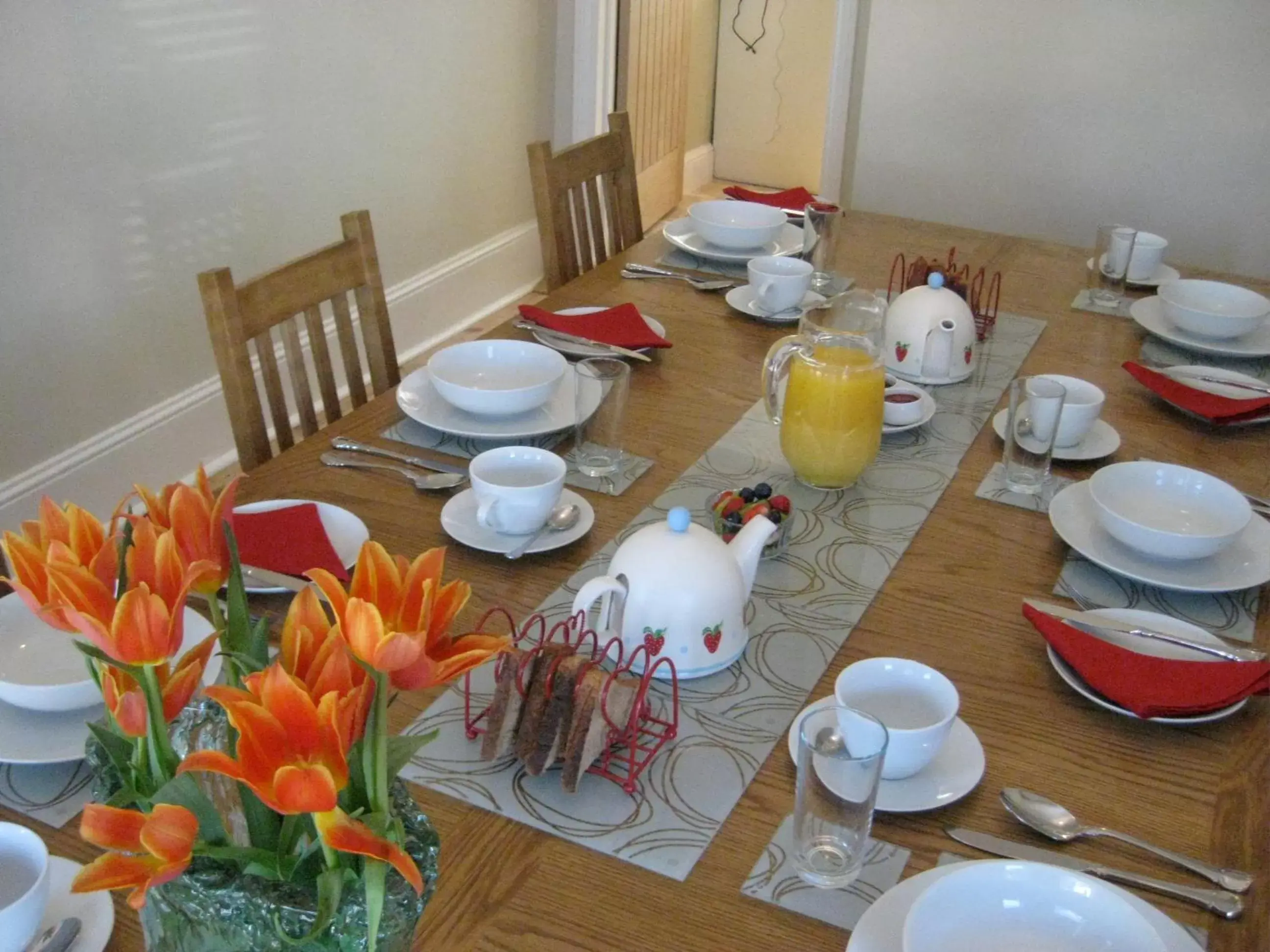 Continental breakfast in Taylors Guesthouse