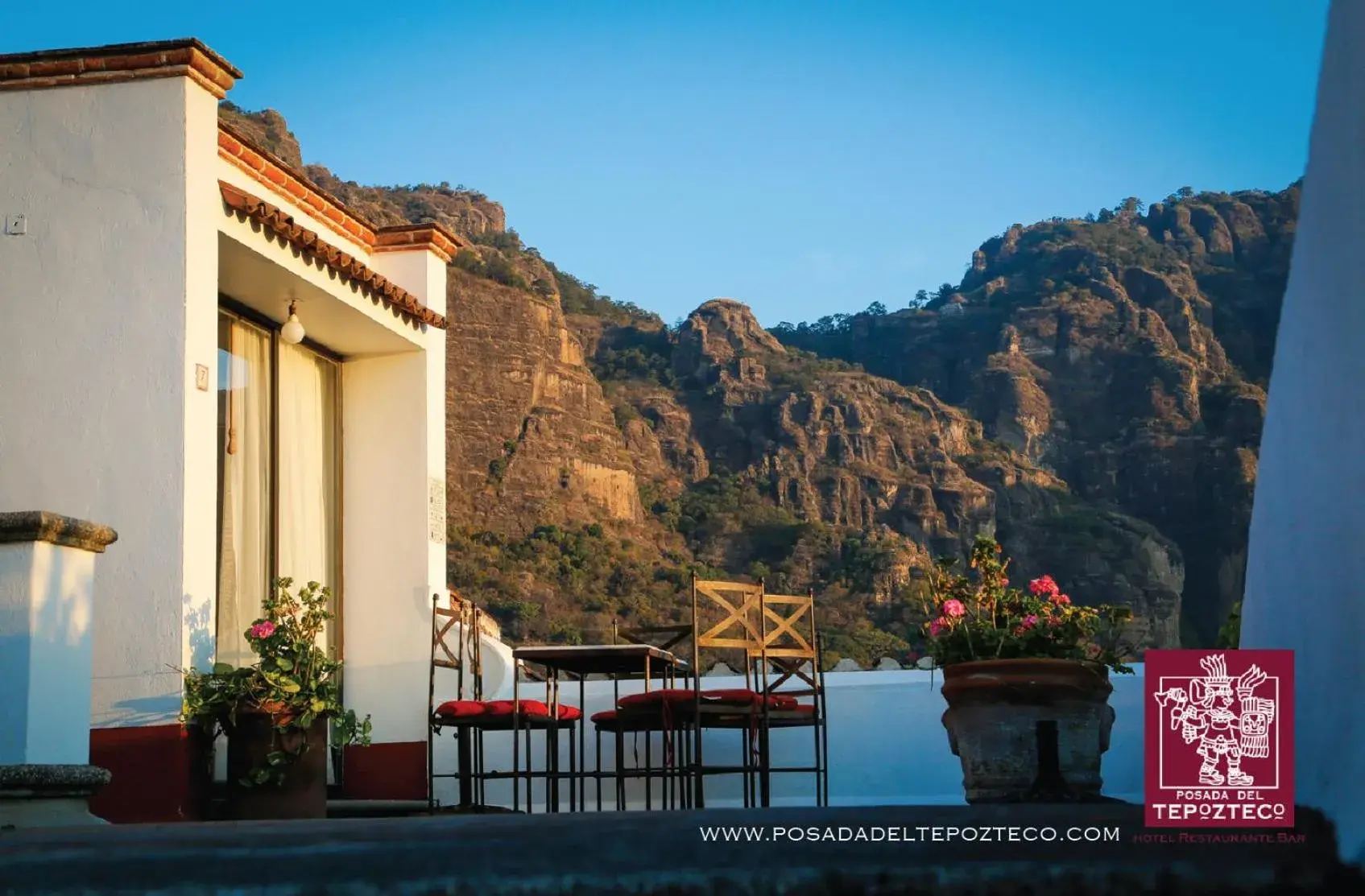 Balcony/Terrace, Mountain View in Posada del Tepozteco