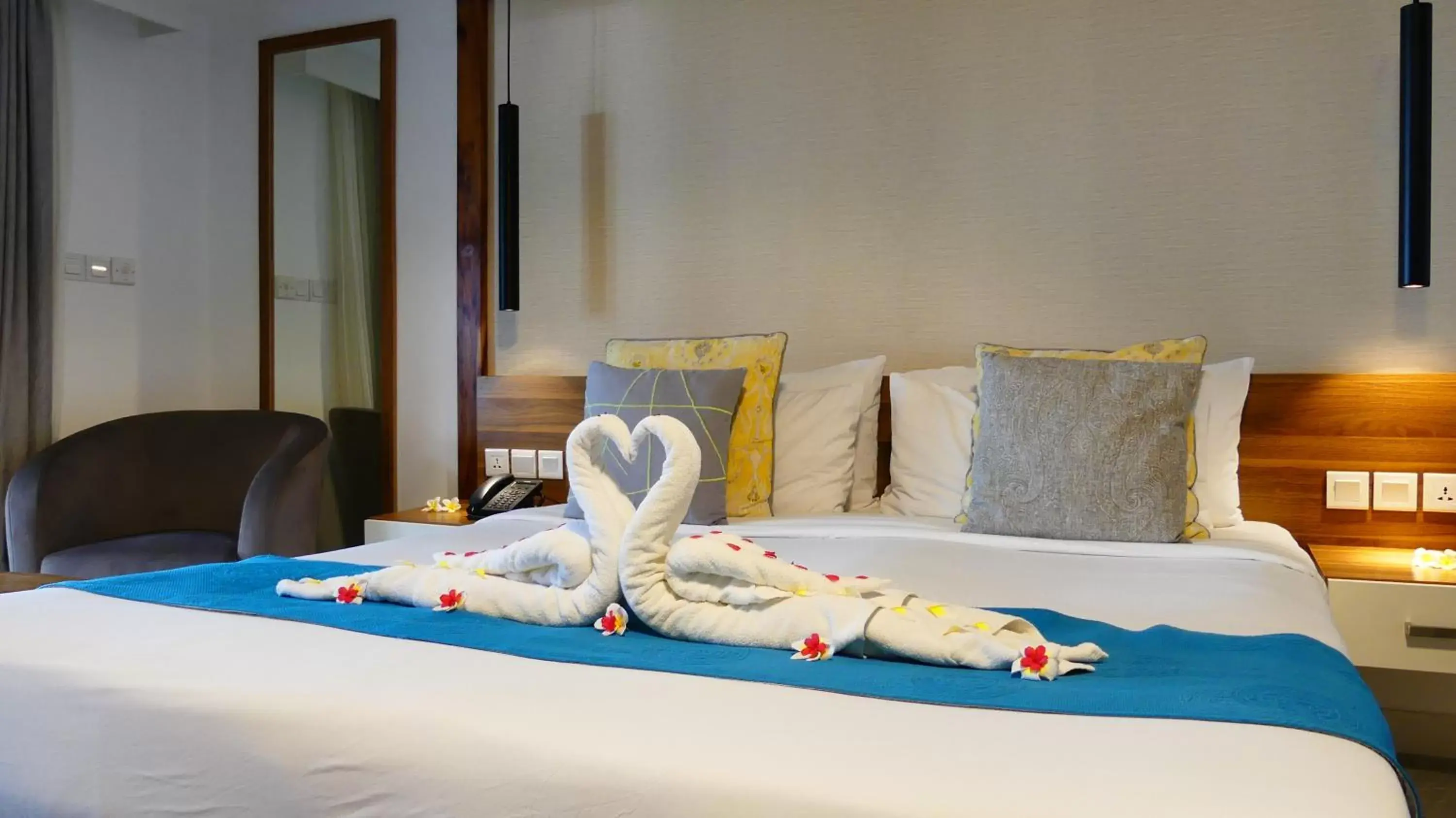 Bed in Anelia Resort & Spa