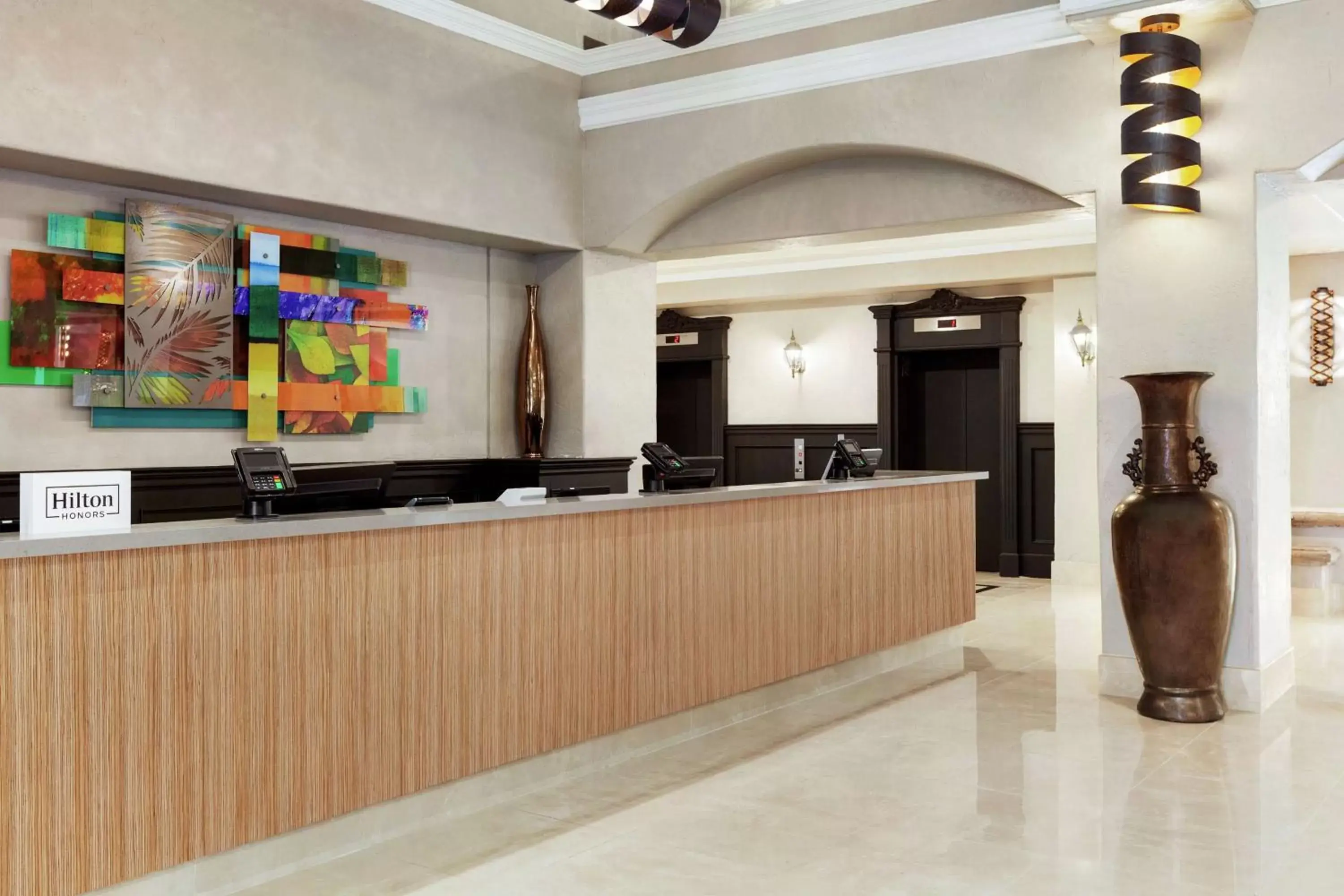 Lobby or reception in Embassy Suites by Hilton Santa Ana Orange County Airport Lobby or reception in Embassy Suites by Hilton Santa Ana Orange County Airport