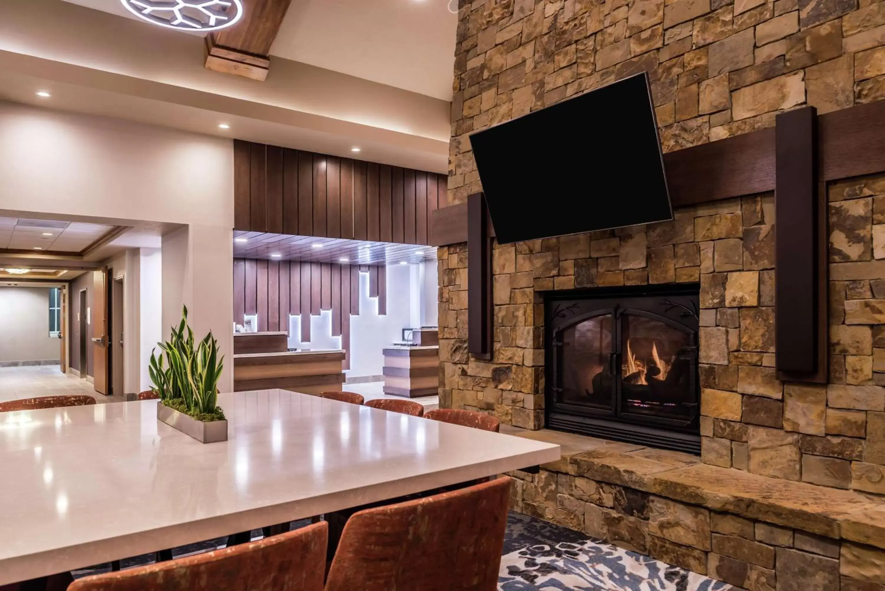 Lobby or reception in Hilton Garden Inn Bend