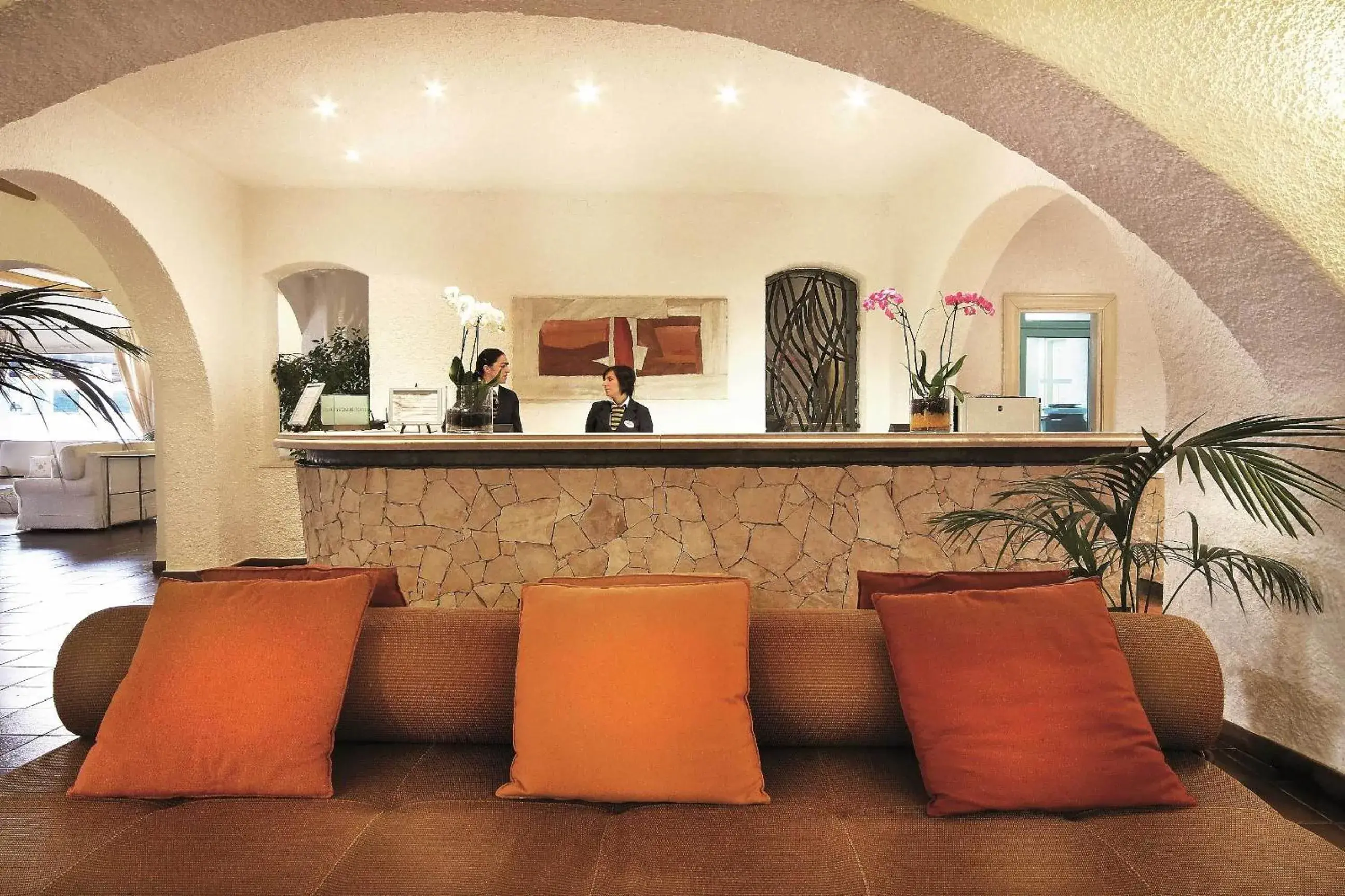 Lobby or reception in Colonna Grand Hotel Capo Testa