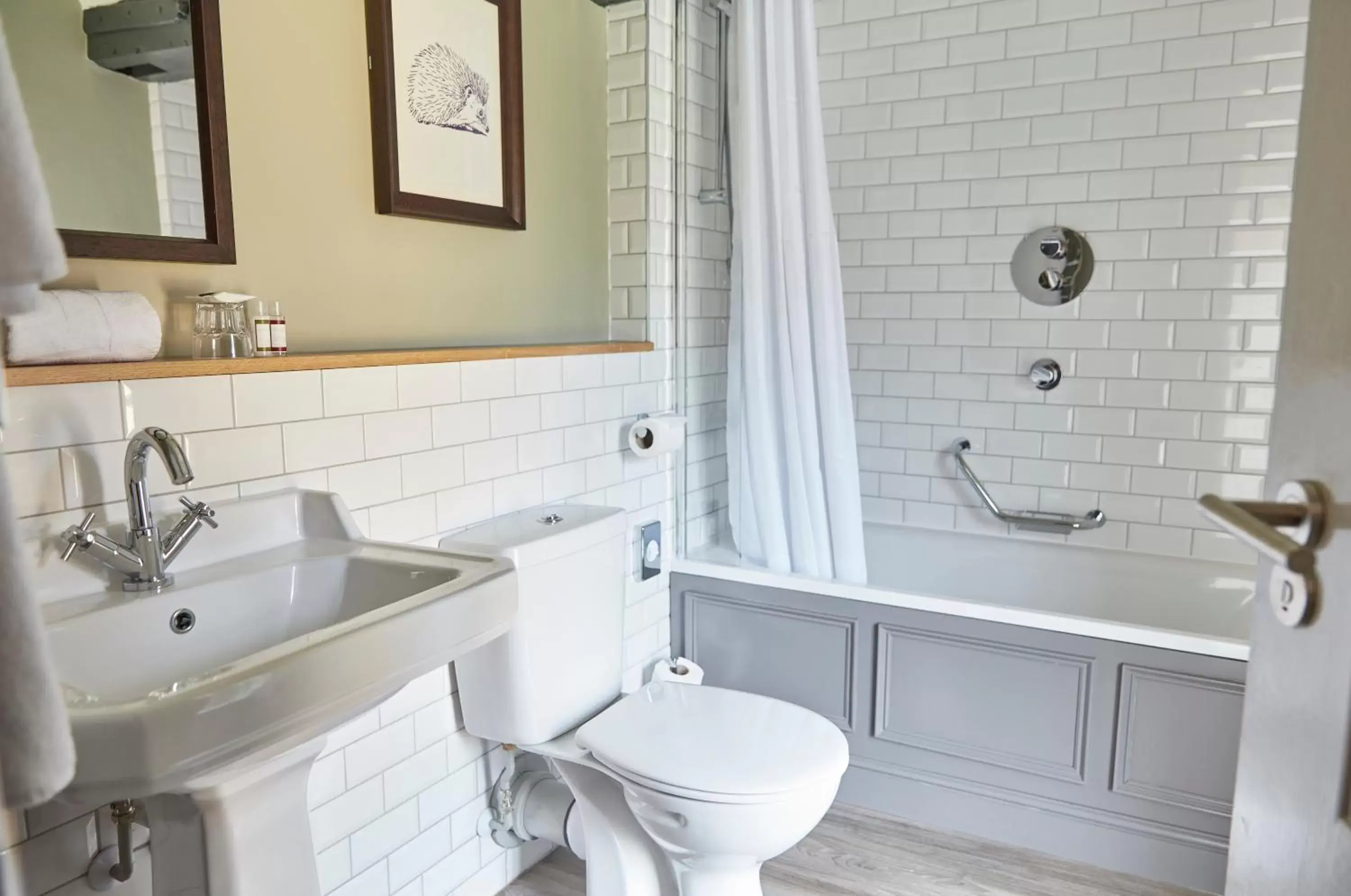 Shower, Bathroom in Swan Hotel by Greene King Inns