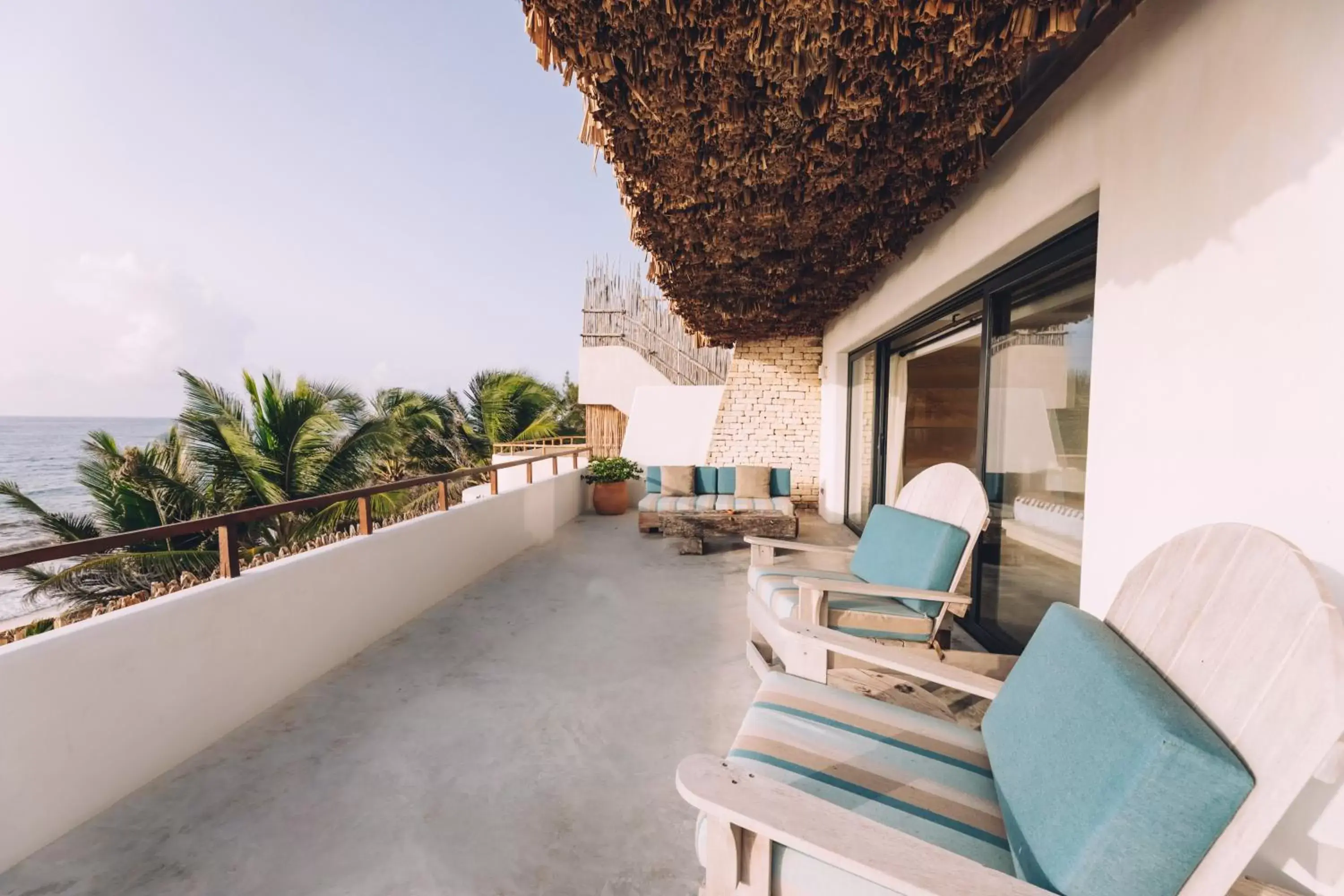 Sea view, Balcony/Terrace in Chiringuito Tulum