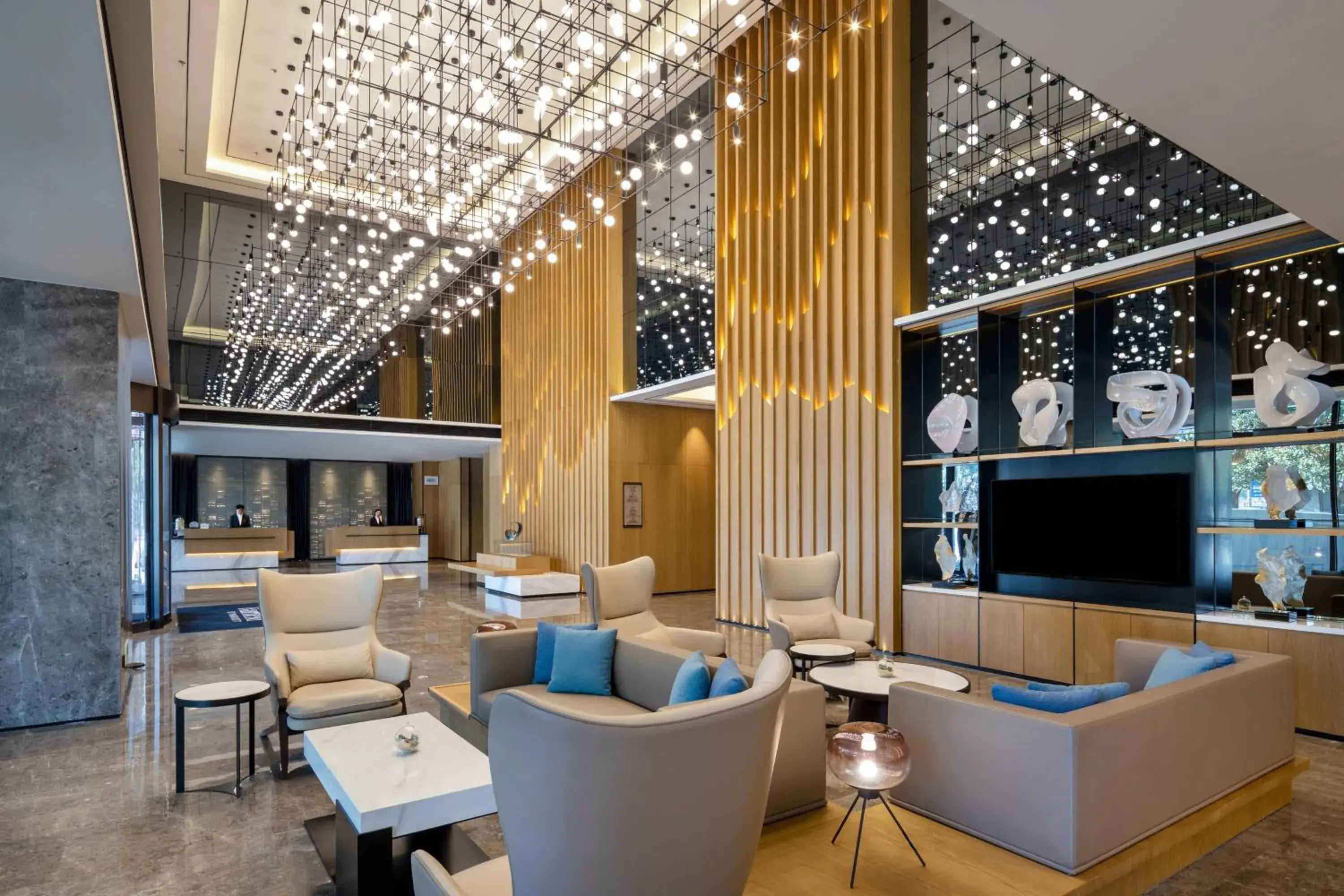 Lobby or reception, Lounge/Bar in Fairfield by Marriott Guiyang Guanshanhu