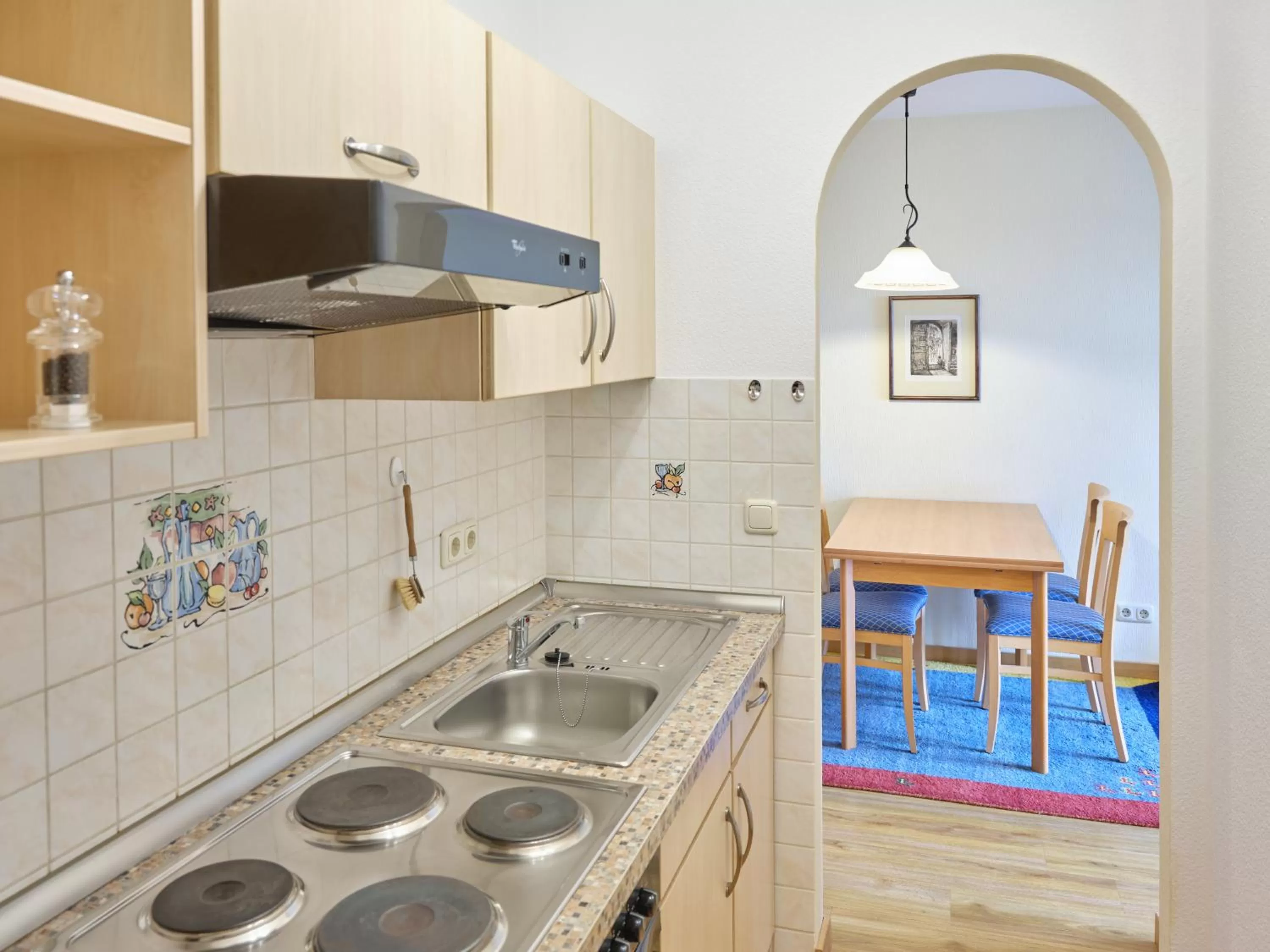 kitchen in Appartement-Haus Blumenhof
