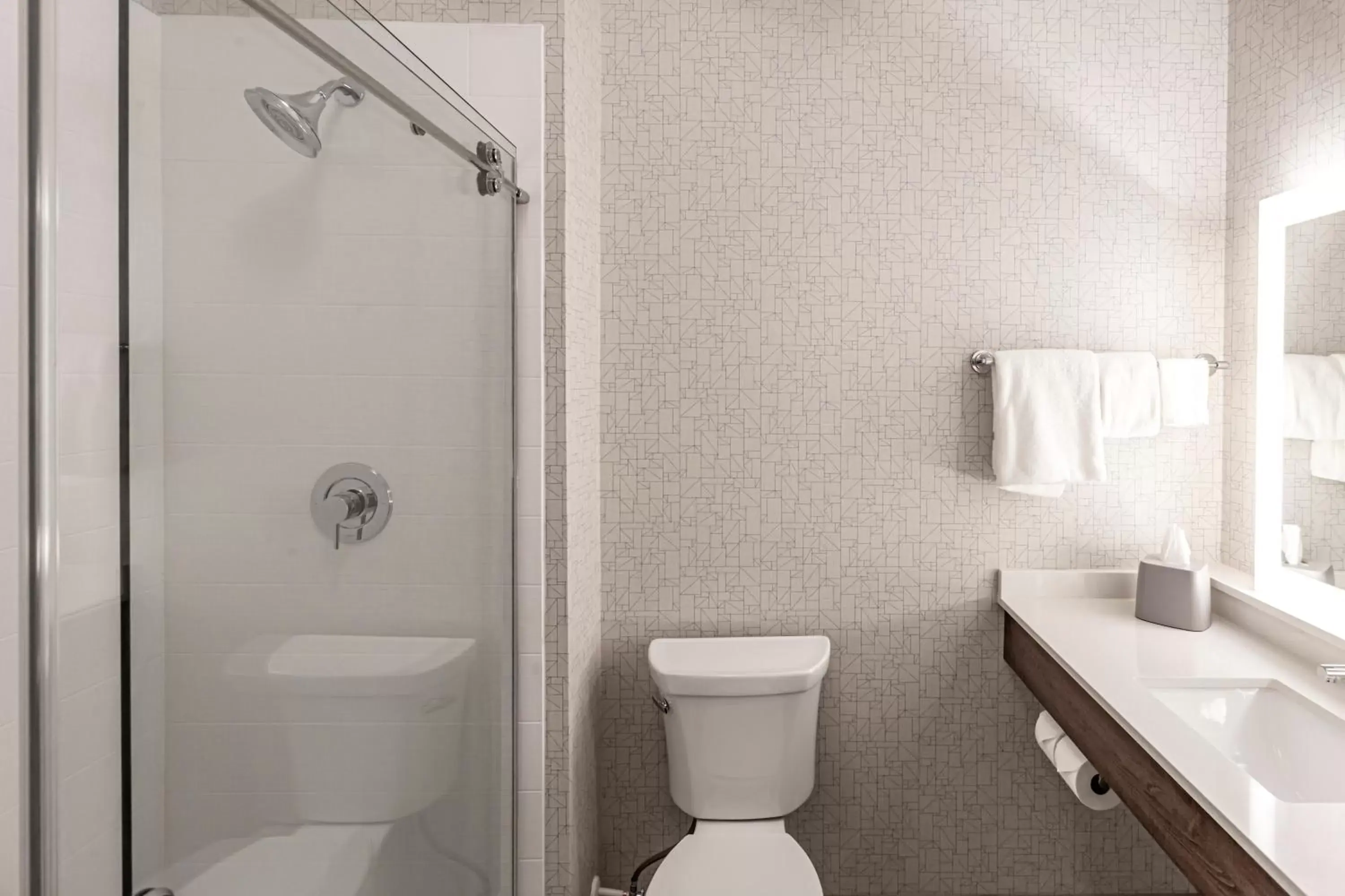 Shower, Bathroom in Holiday Inn Express & Suites - Columbus - Worthington, an IHG Hotel