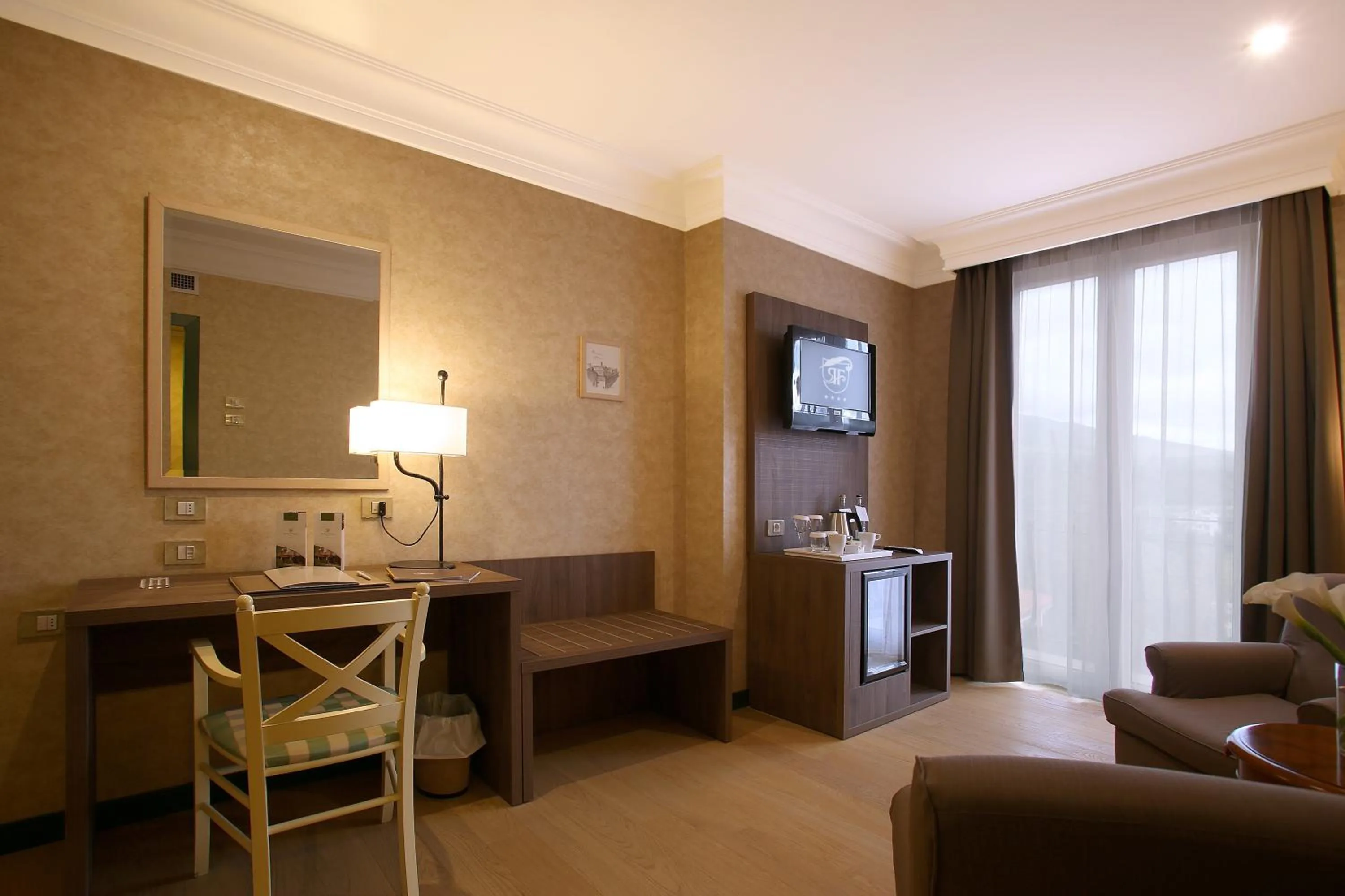 Seating area in Relais La Fattoria