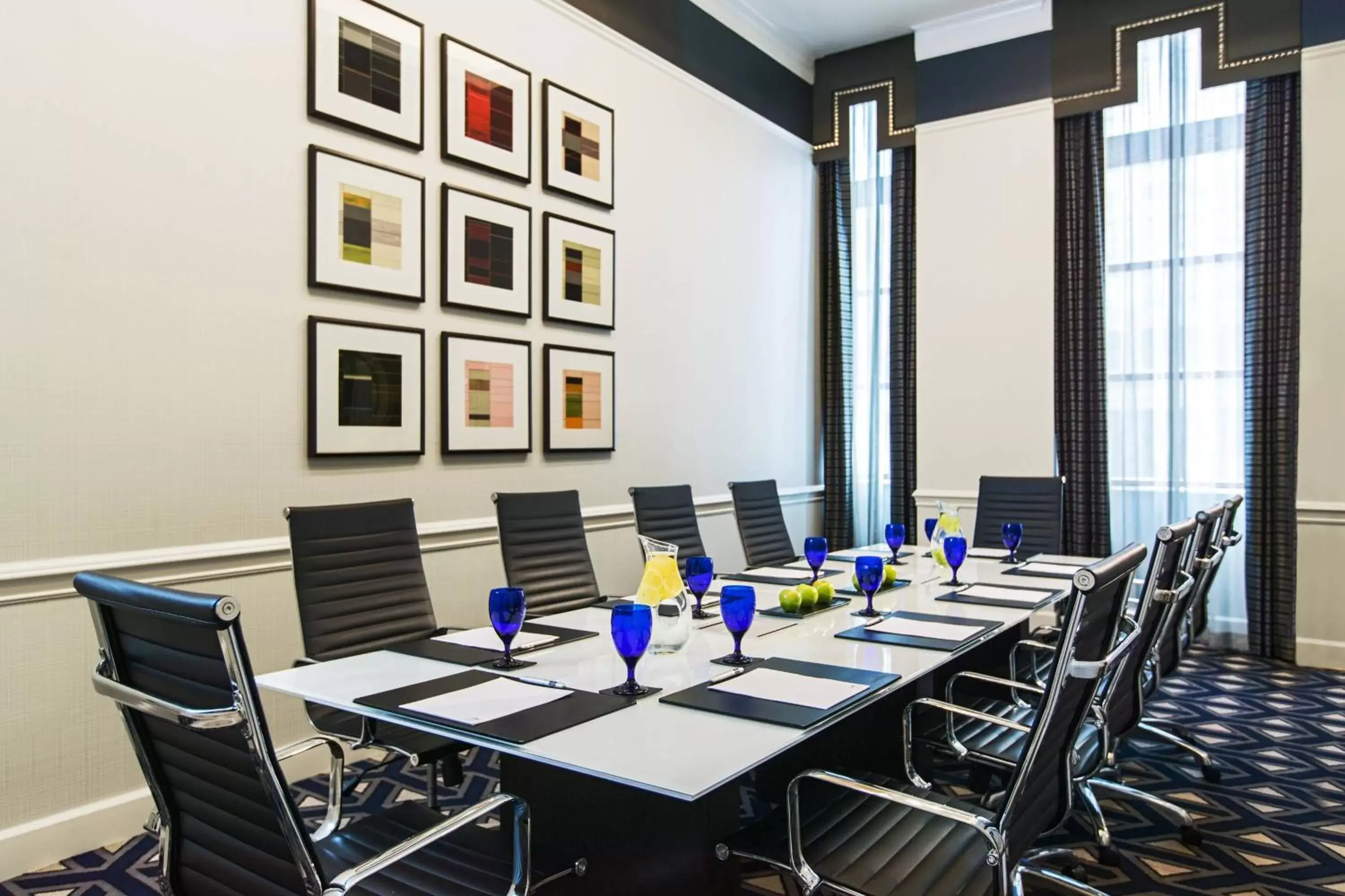 Meeting/conference room in The Notary Hotel, Philadelphia, Autograph Collection