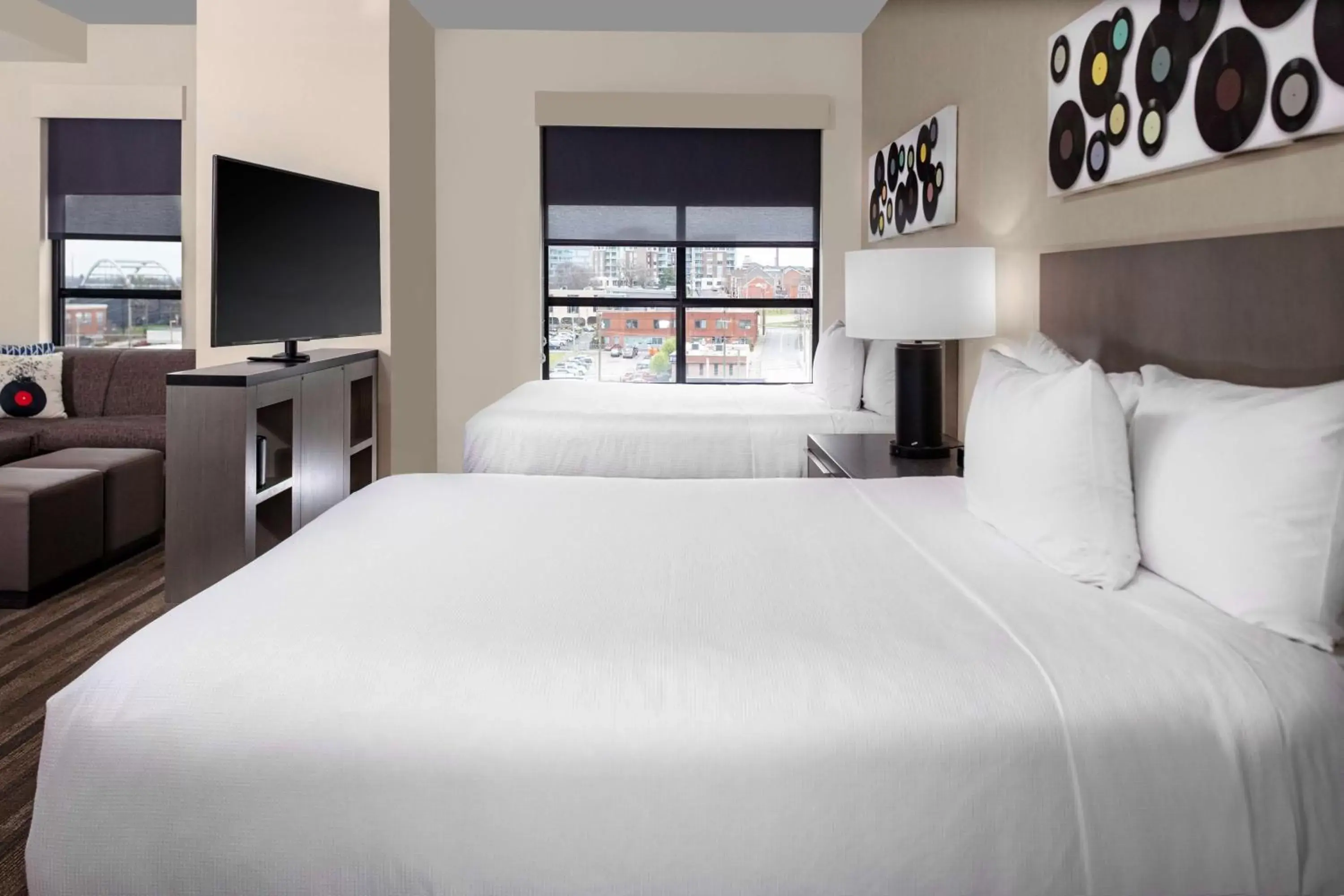 Photo of the whole room, Bed in Hyatt House Nashville Downtown-Convention Center