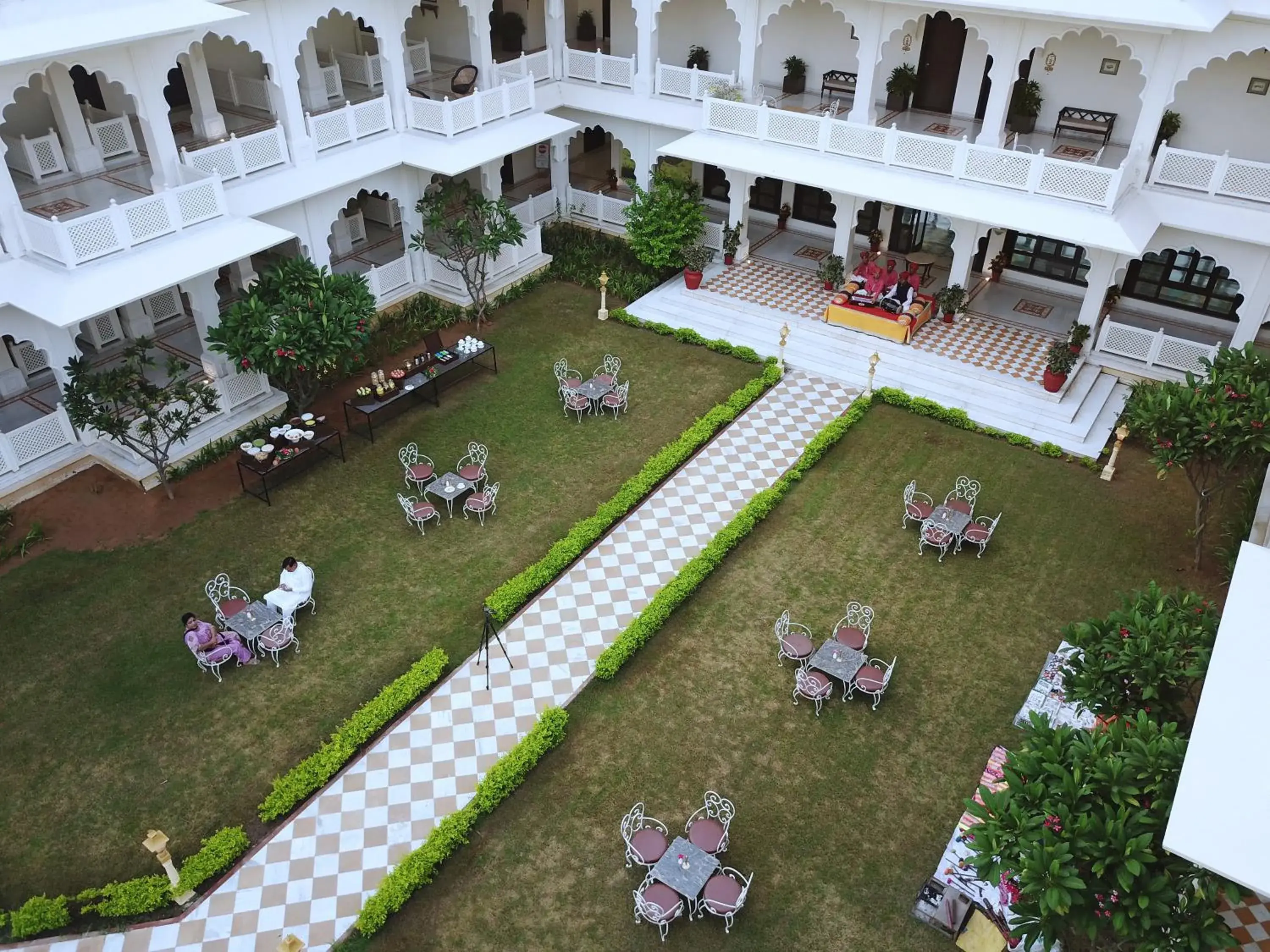 Bird's eye view, Pool View in Anuraga Palace