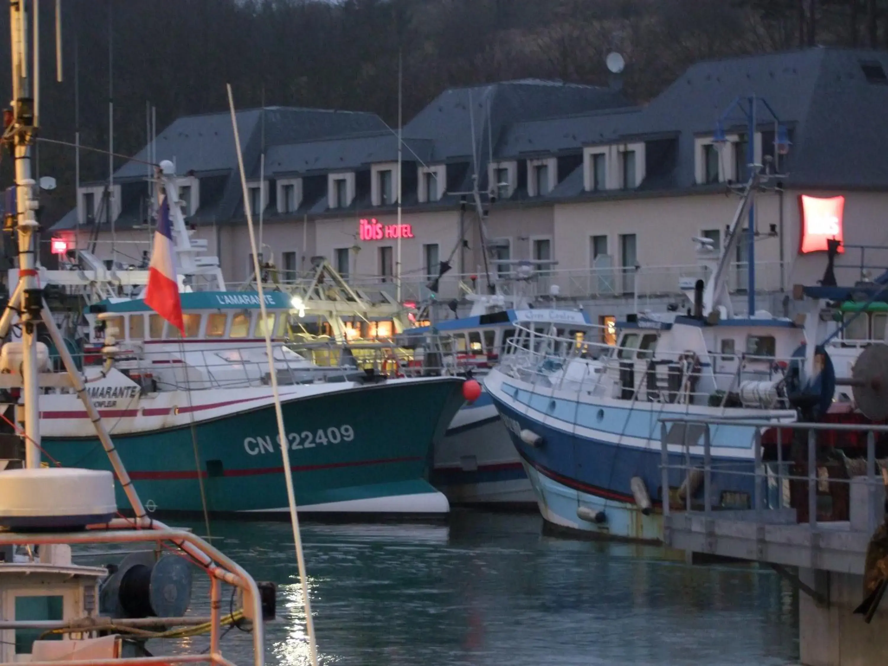 View (from property/room), Property Building in ibis Bayeux Port En Bessin