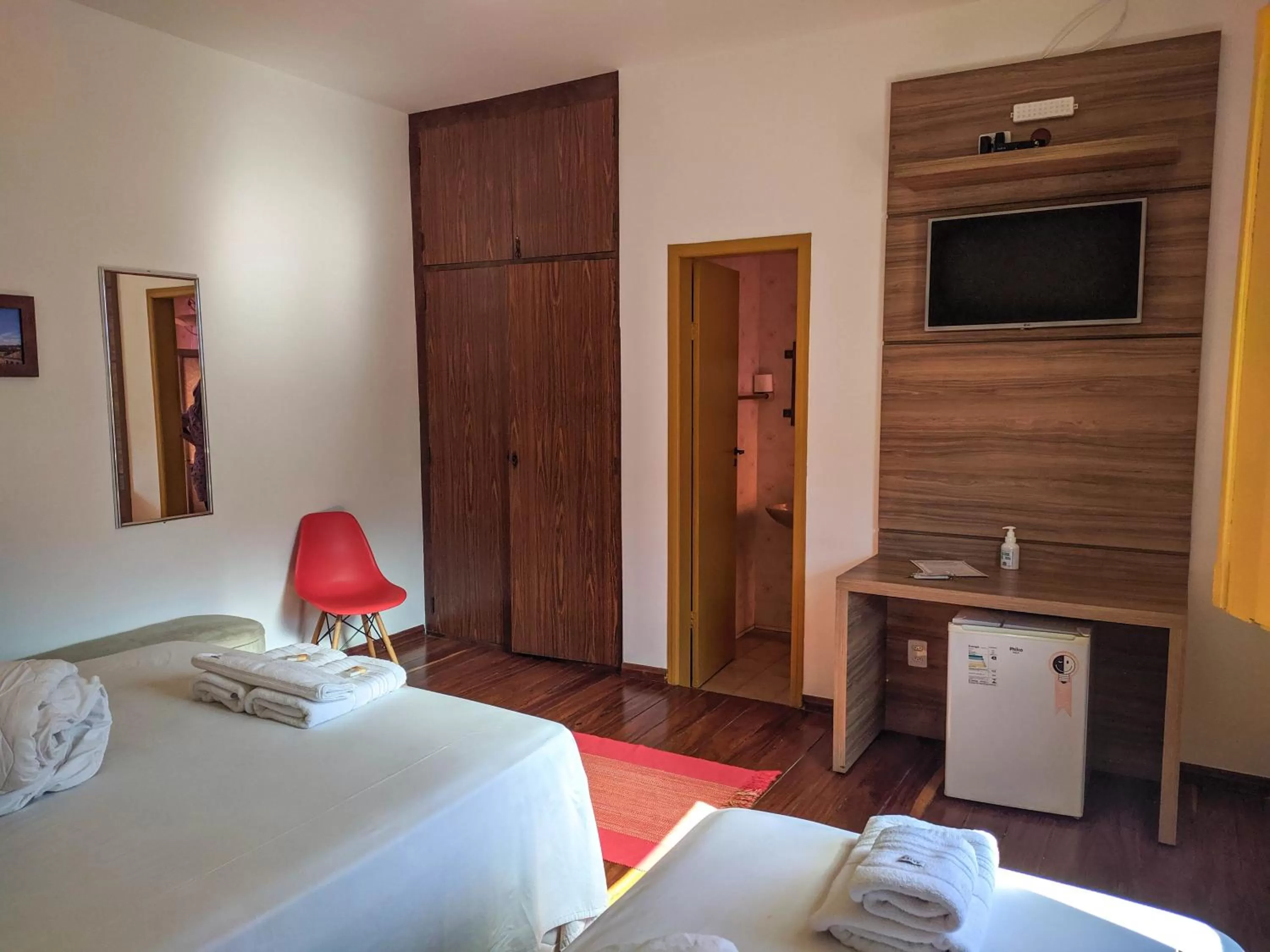 Bed in Pousada o Amanhecer