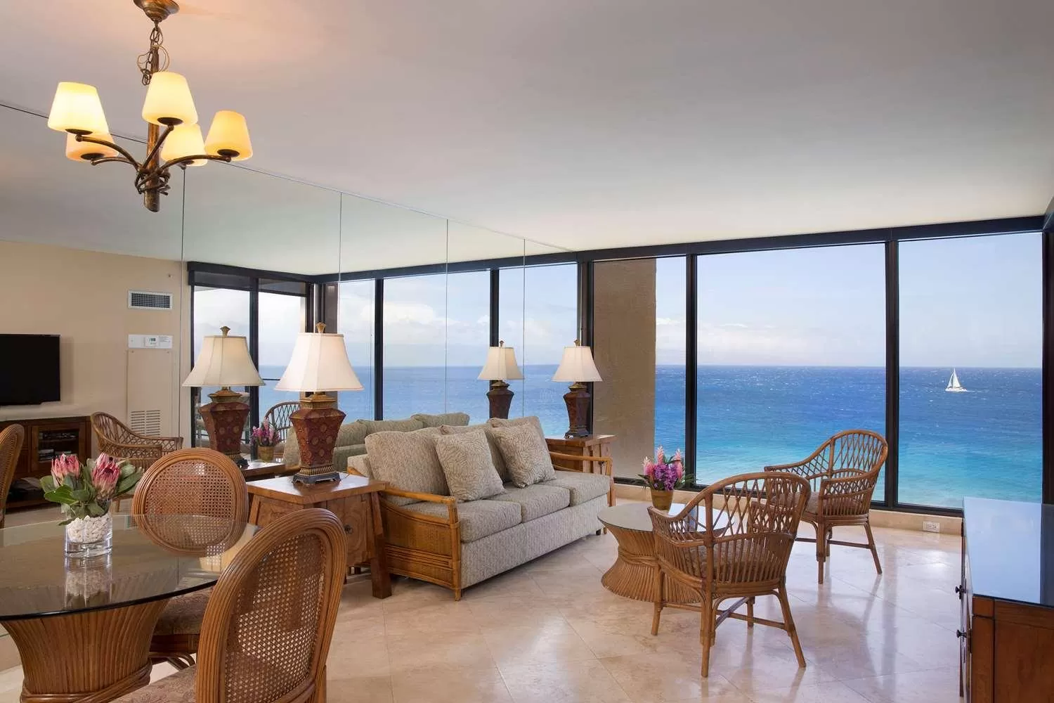 One-Bedroom Suite with Ocean Front Premium View in Aston Mahana at Kaanapali