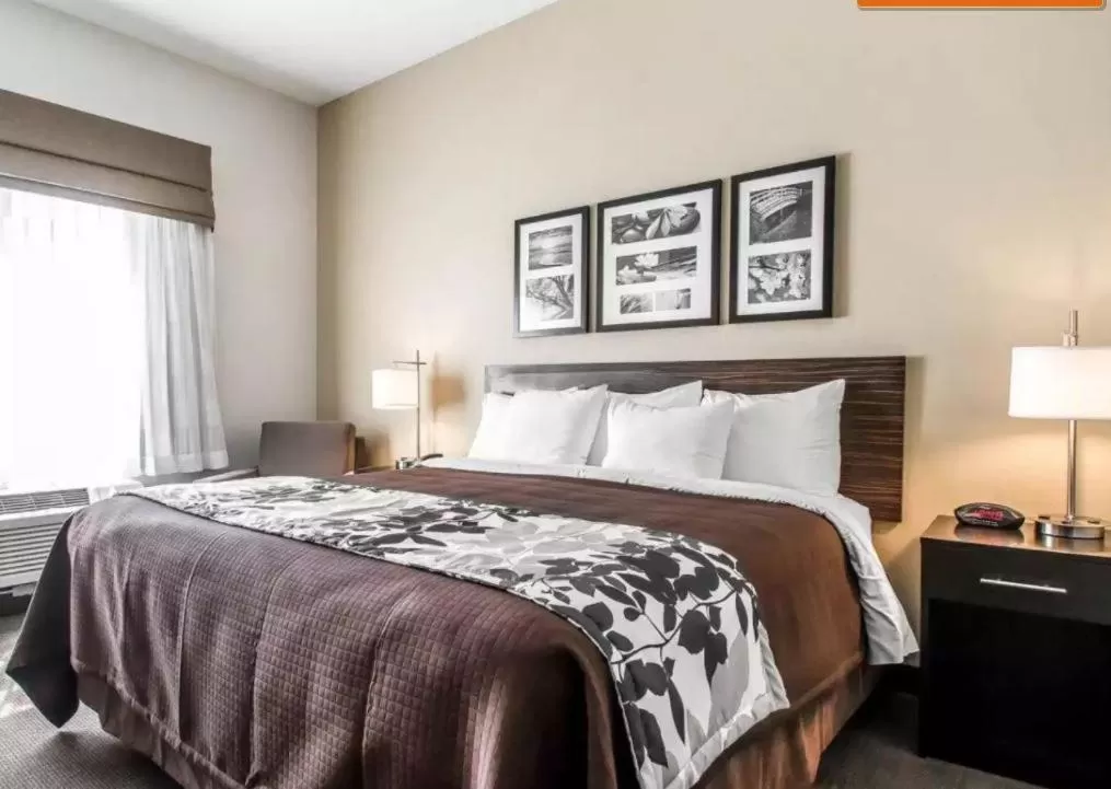 Bed in Sleep Inn & Suites Hannibal West