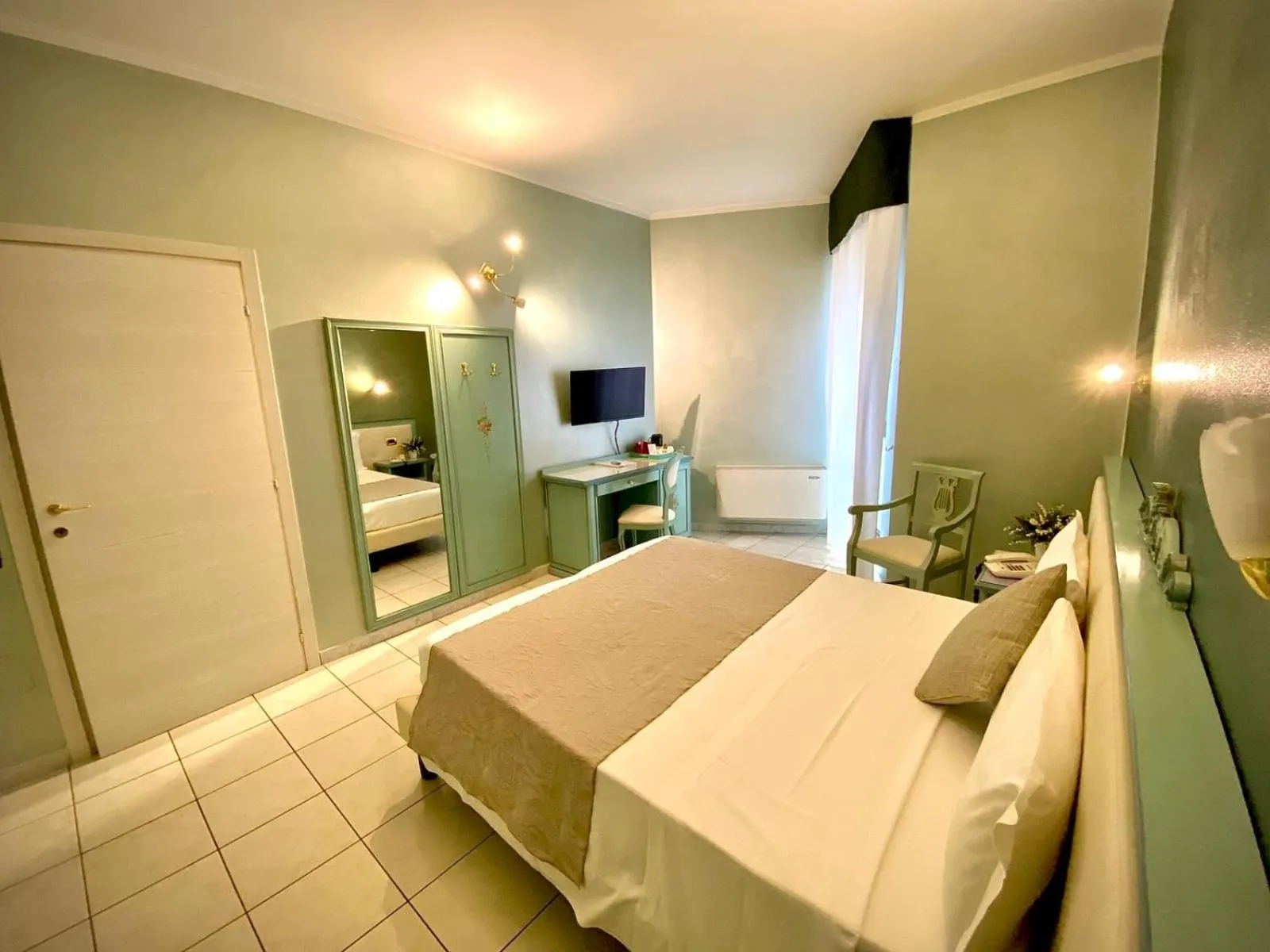 Bed in Piccolo Hotel Nogara