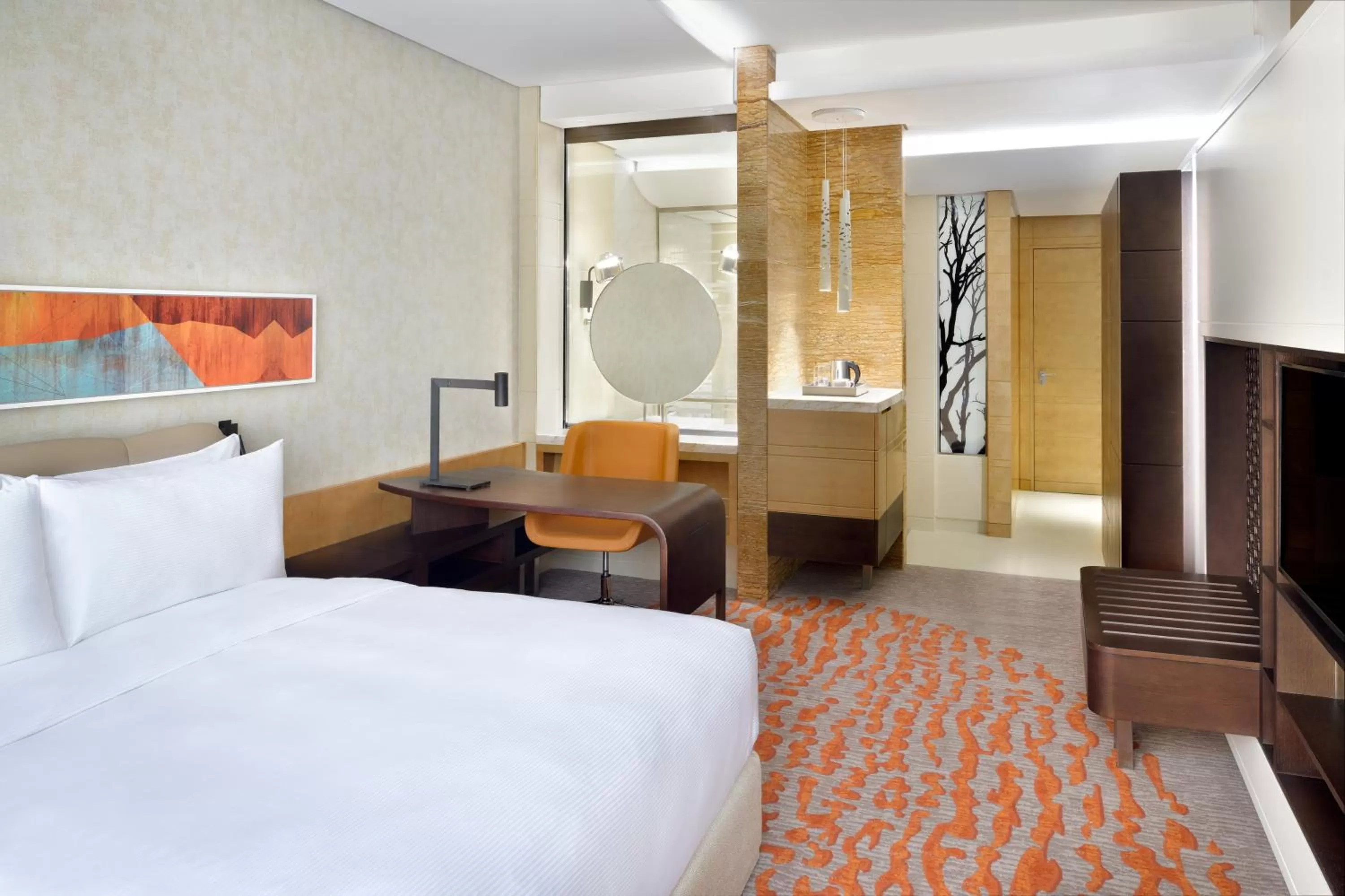 Photo of the whole room, Bed in Crowne Plaza Dubai Marina by IHG