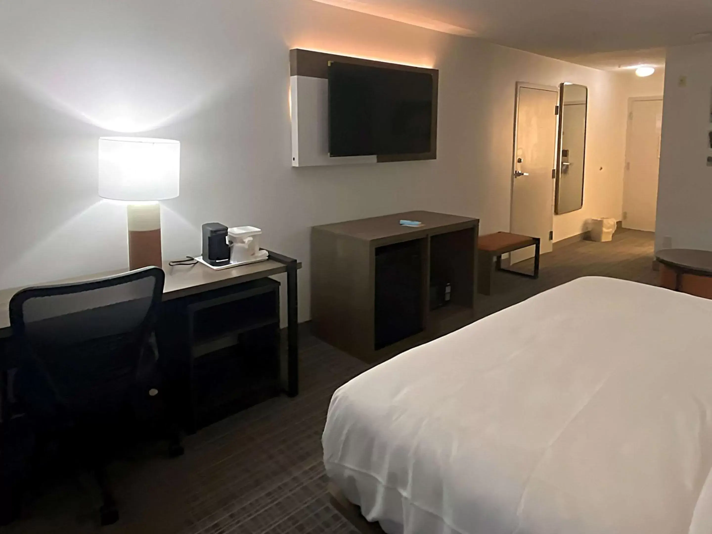 Bedroom, TV/Entertainment Center in Comfort Inn & Suites Louisville Airport Fair & Expo