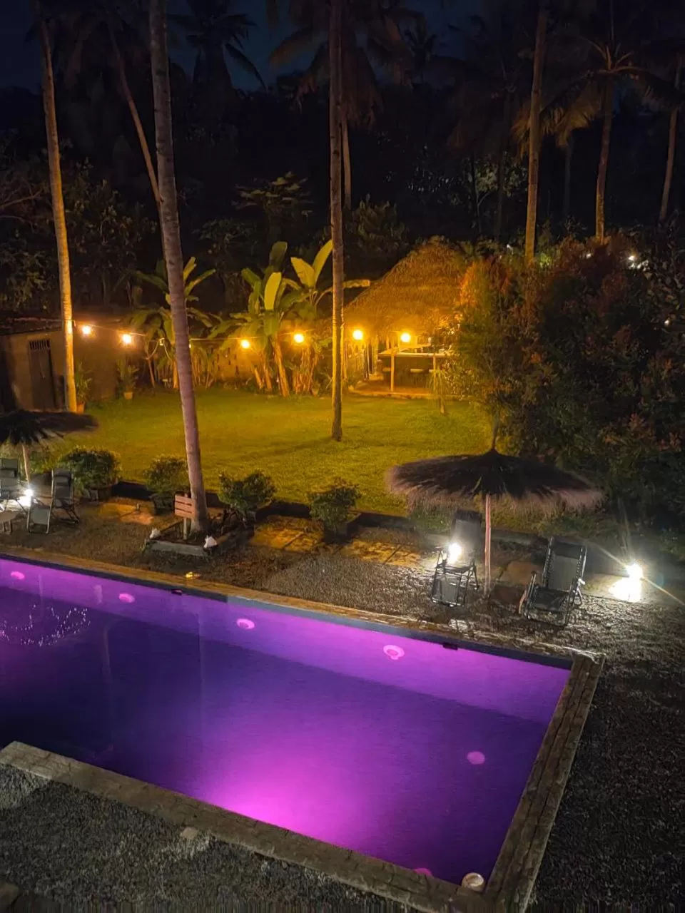 Night, Swimming Pool in Satta Beach Residence