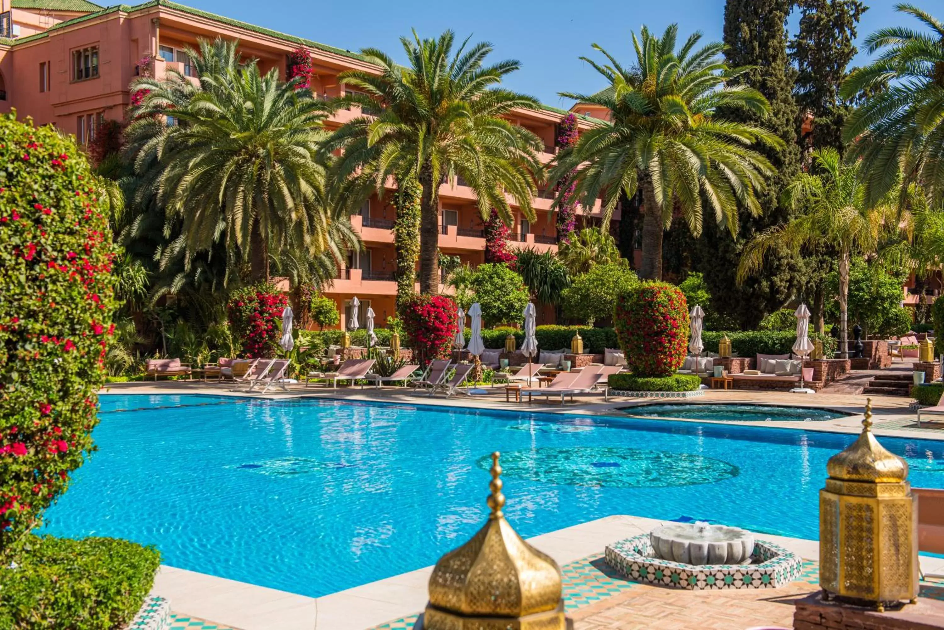 Garden, Swimming Pool in Sofitel Marrakech Lounge and Spa