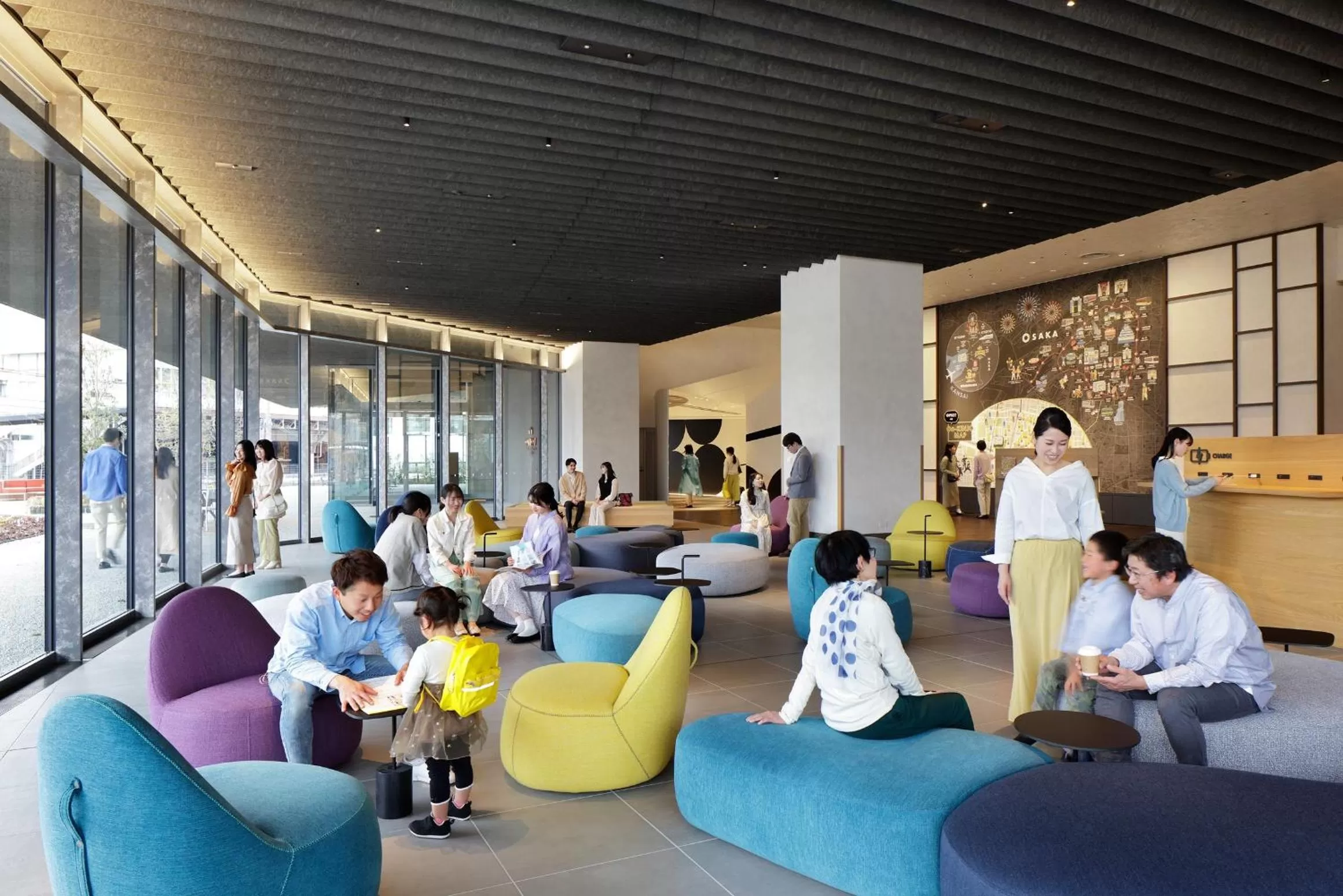 Lobby or reception in OMO7 Osaka by Hoshino Resorts