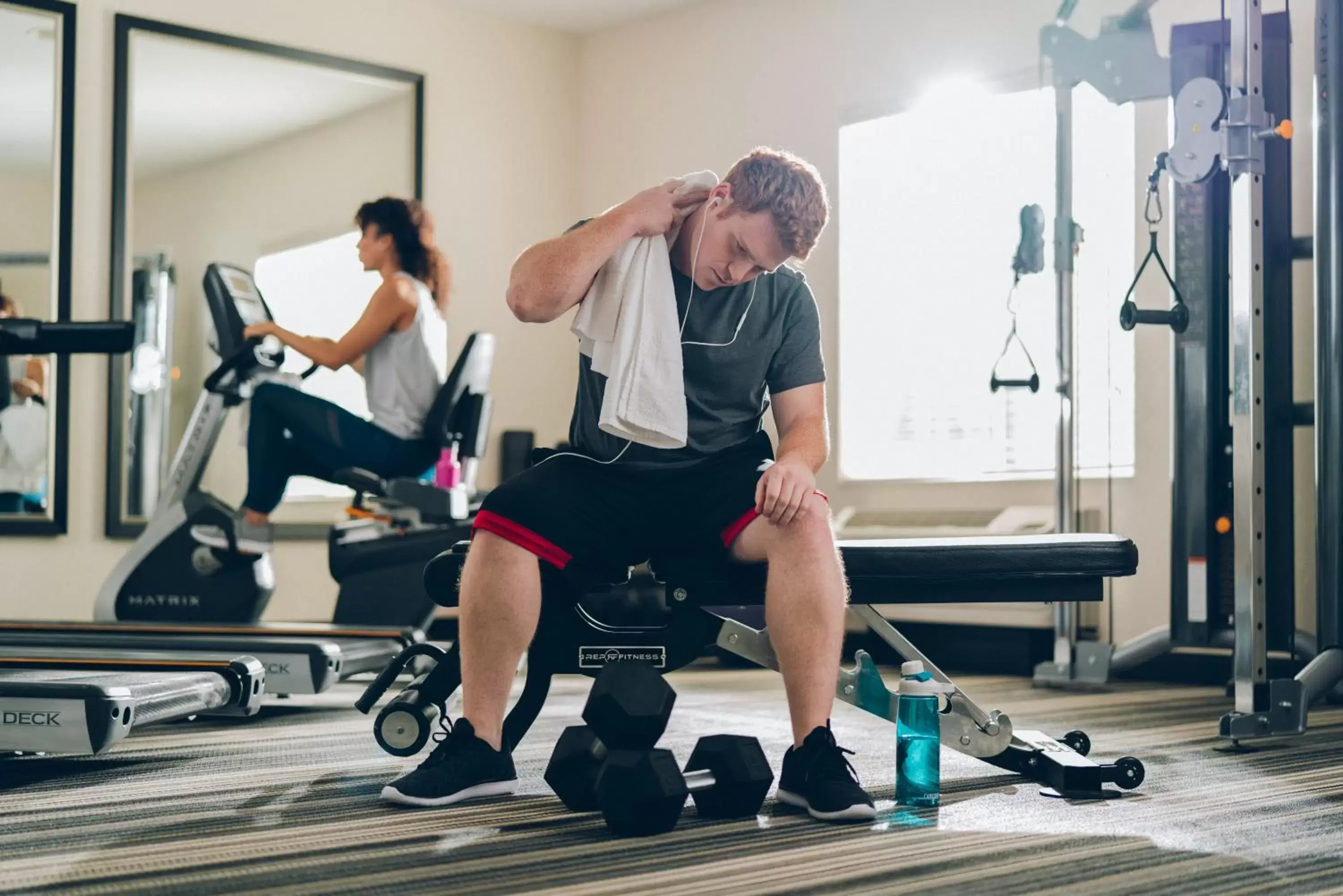 Fitness centre/facilities, Fitness Center/Facilities in Candlewood Suites Alexandria West, an IHG Hotel