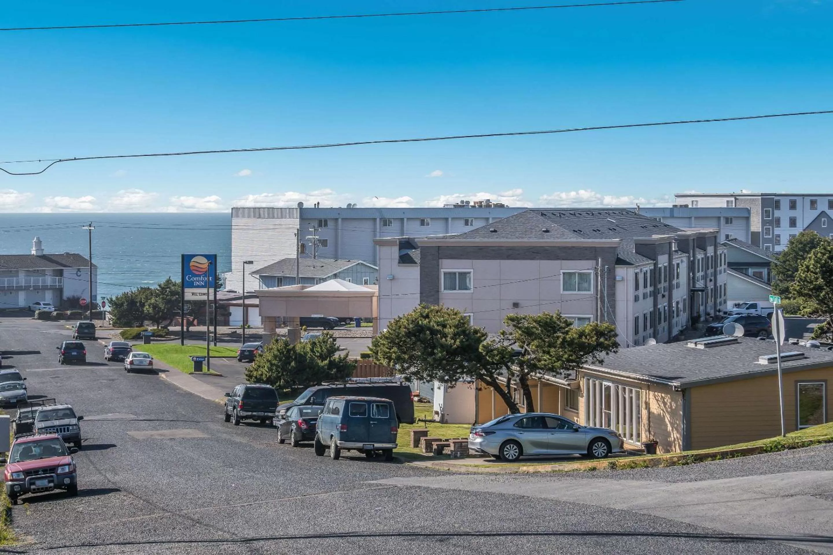 Off site in Comfort Inn Newport