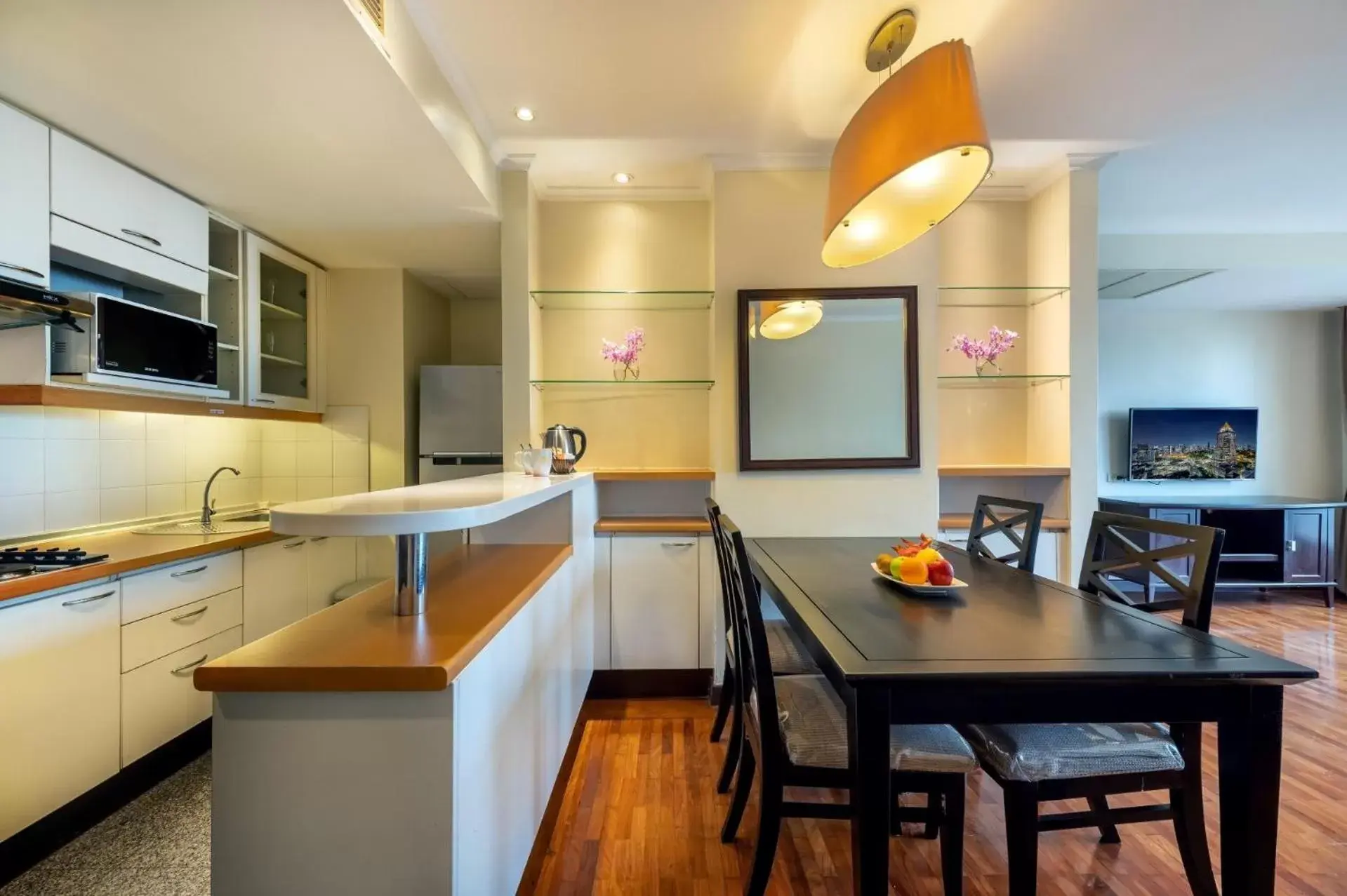 Kitchen or kitchenette, Kitchen/Kitchenette in Bandara Suites Silom, Bangkok - SHA Extra Plus
