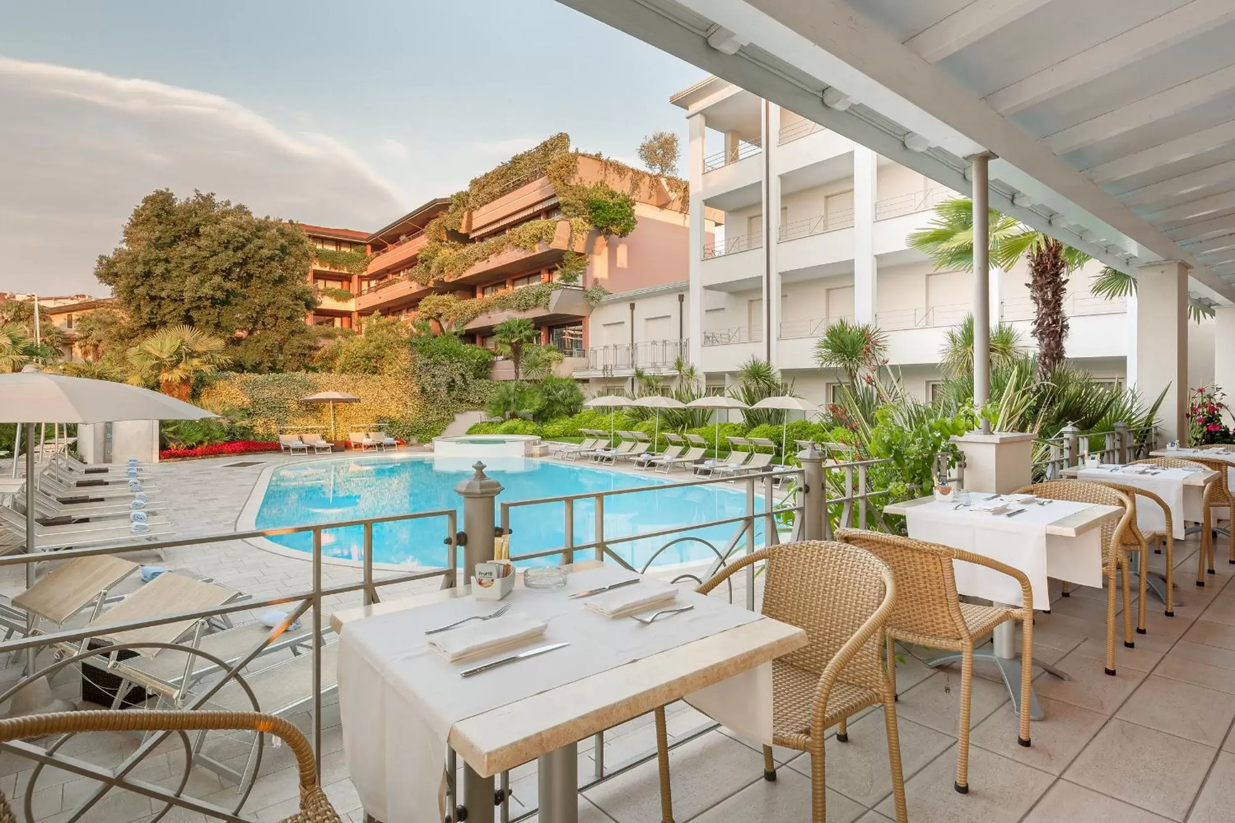 Balcony/Terrace, Swimming Pool in Hotel Nazionale