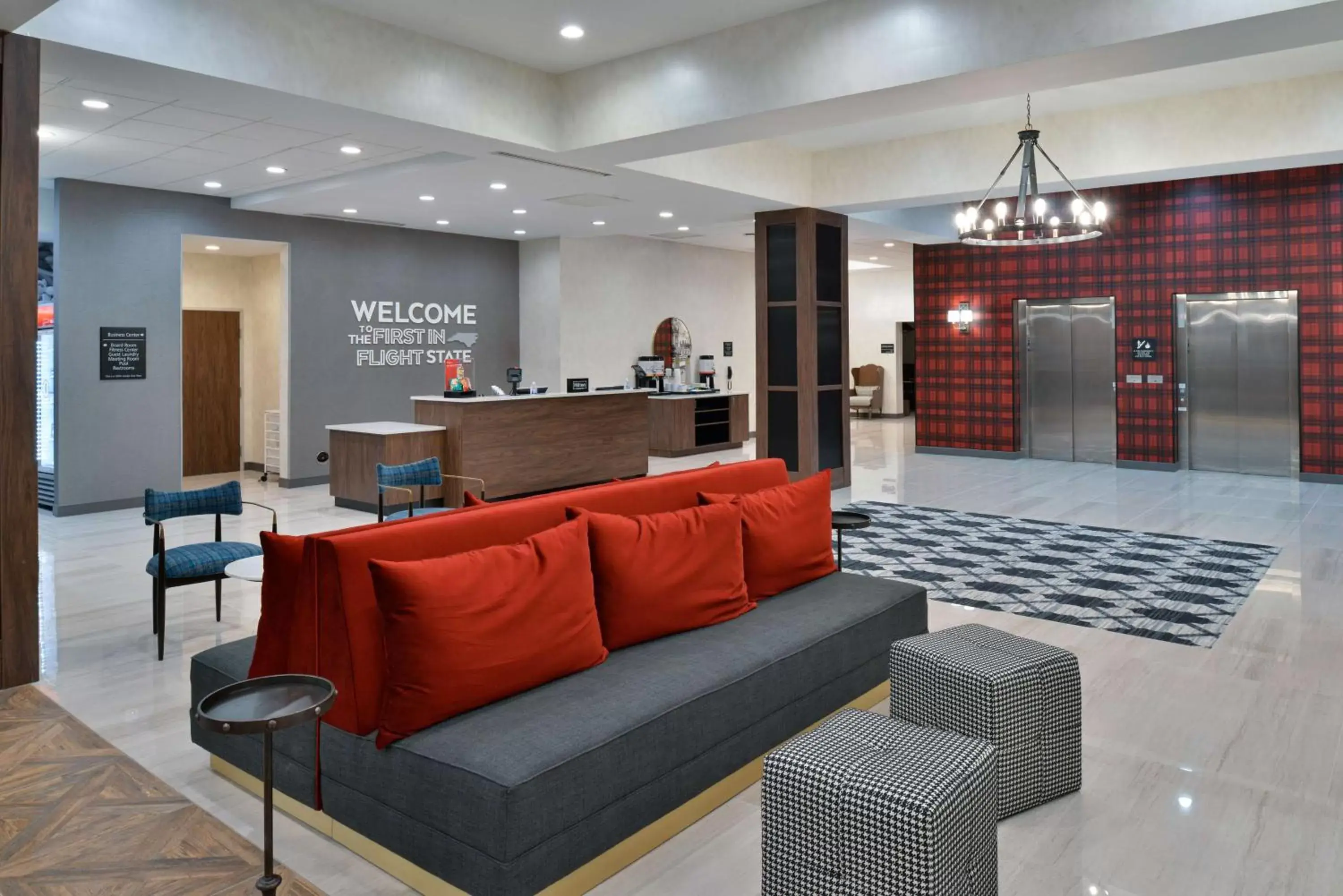 Lobby or reception, Lobby/Reception in Hampton Inn & Suites Greensboro Downtown, Nc