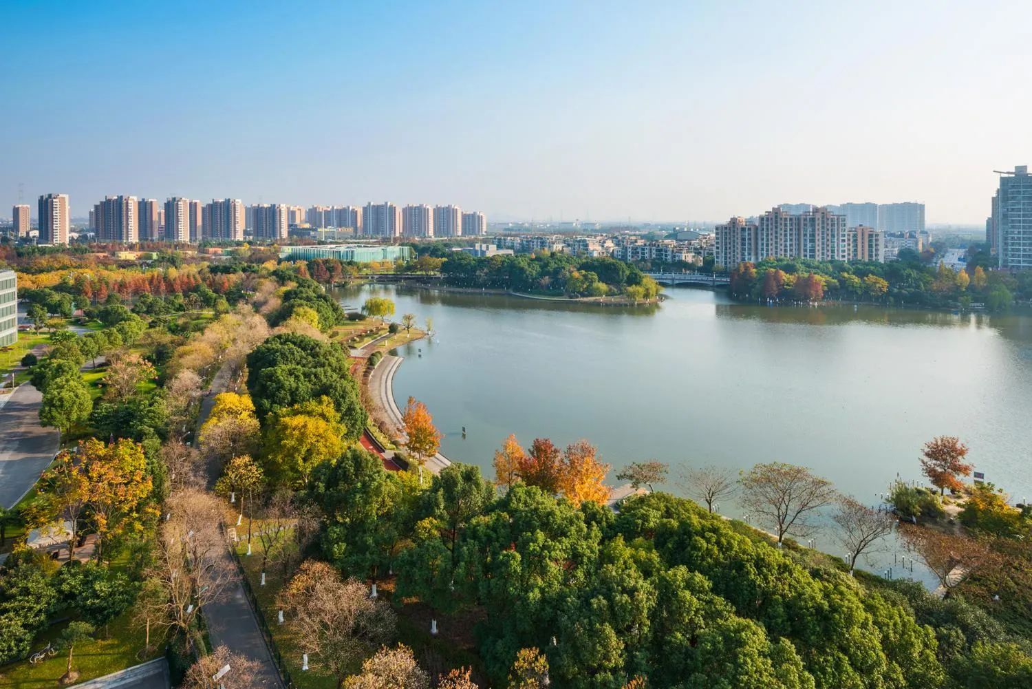 Natural landscape in Crowne Plaza Shanghai Xiayang Lake by IHG