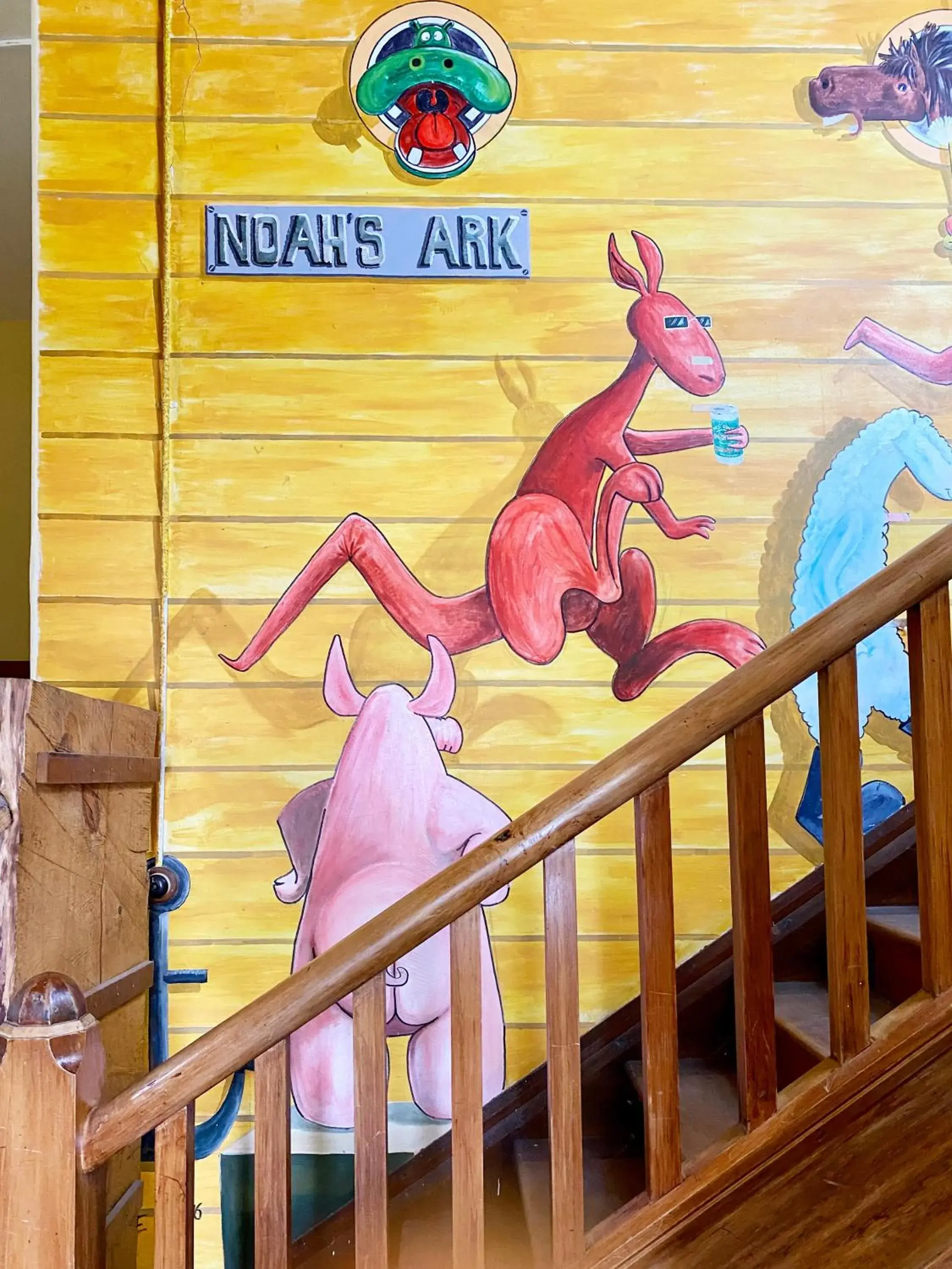 Decorative detail in Noah's Ark Backpackers