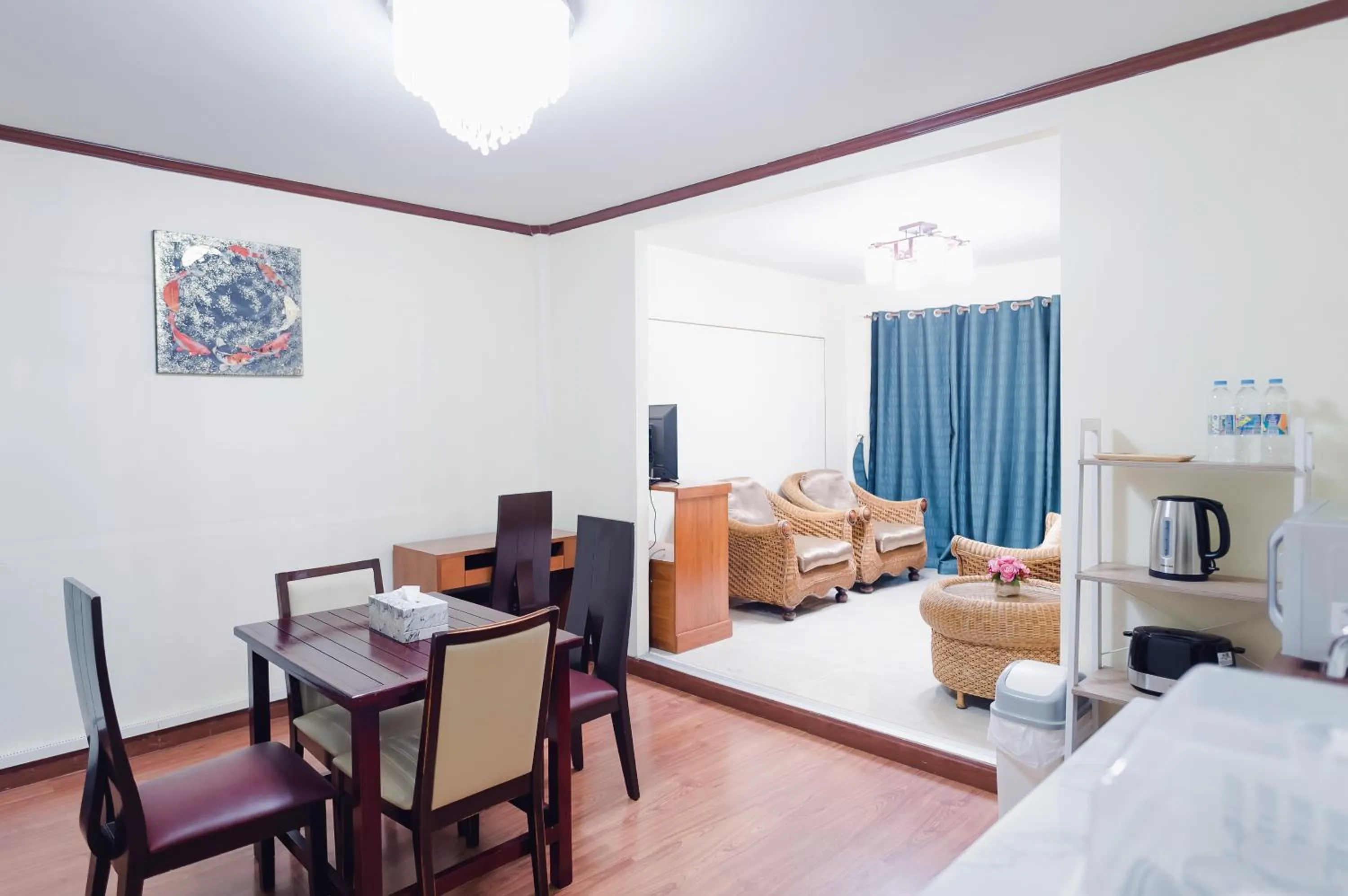 Kitchen or kitchenette, Bed in Siray Green Resort