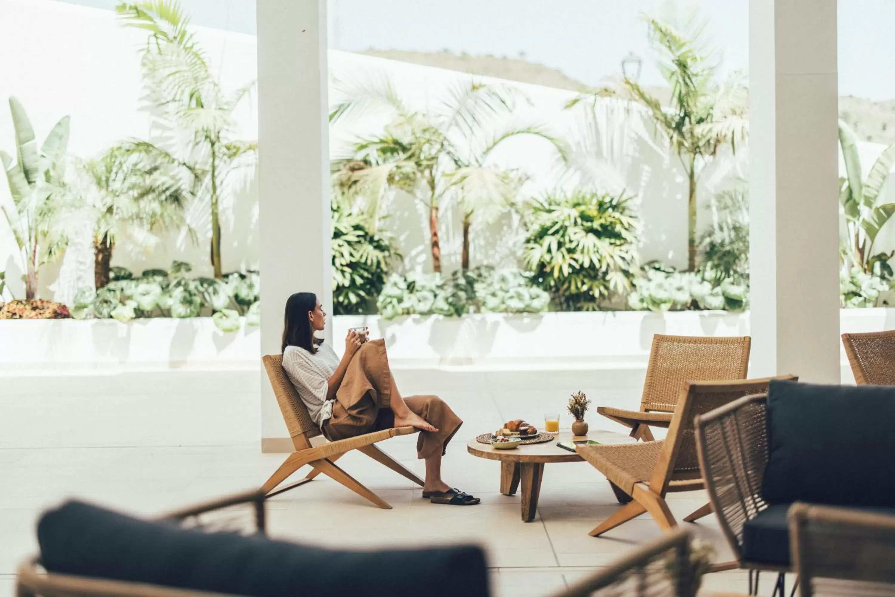 Patio in Cala Lanuza Suites