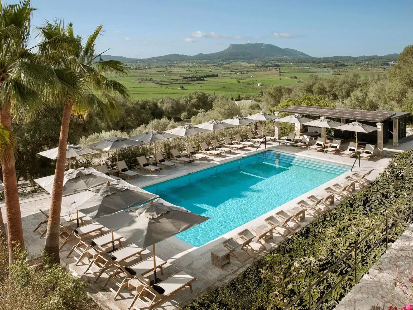 Natural landscape, Pool View in Finca Serena Mallorca, Small Luxury Hotels