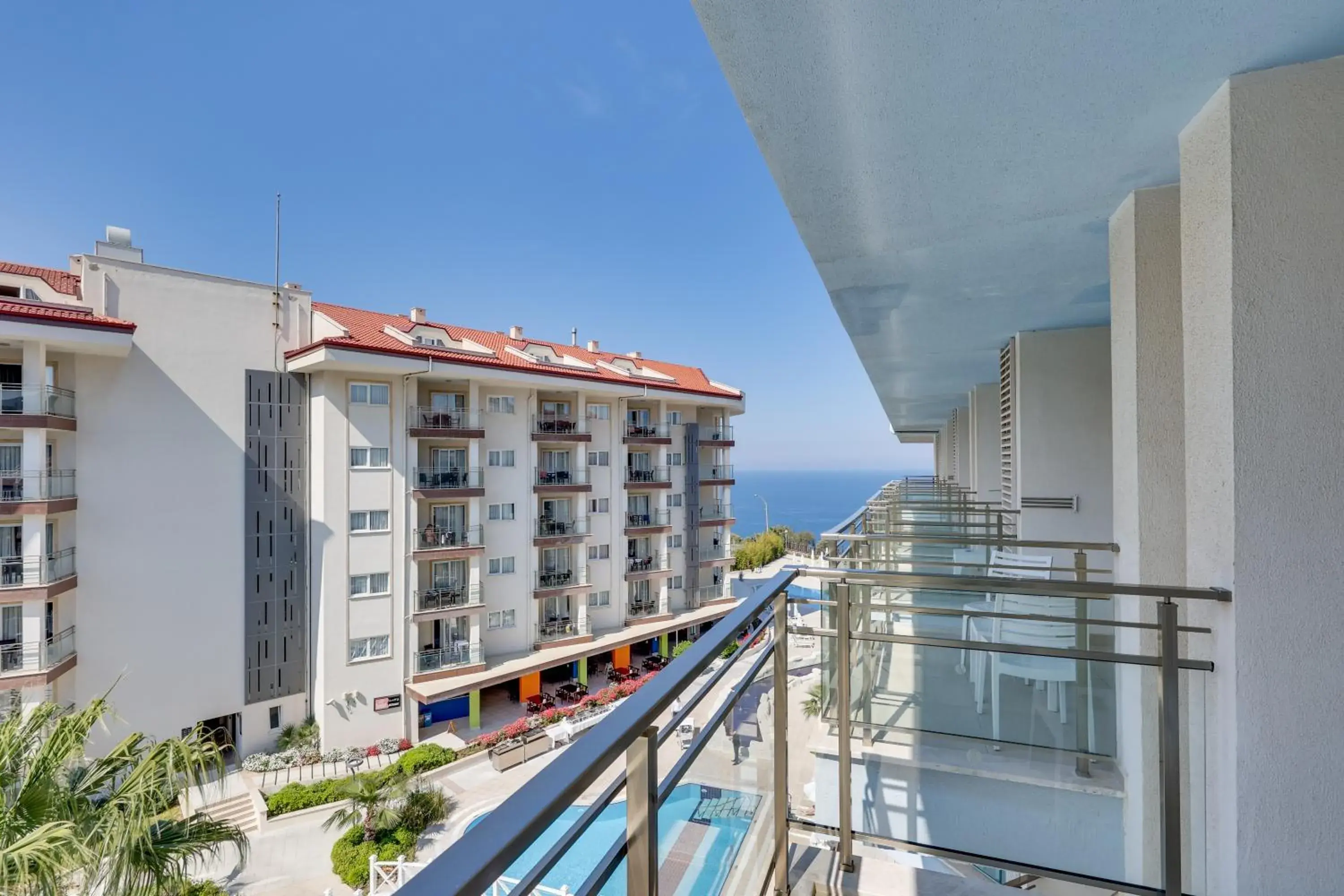 Balcony/Terrace in Ramada Hotel & Suites by Wyndham Kusadasi