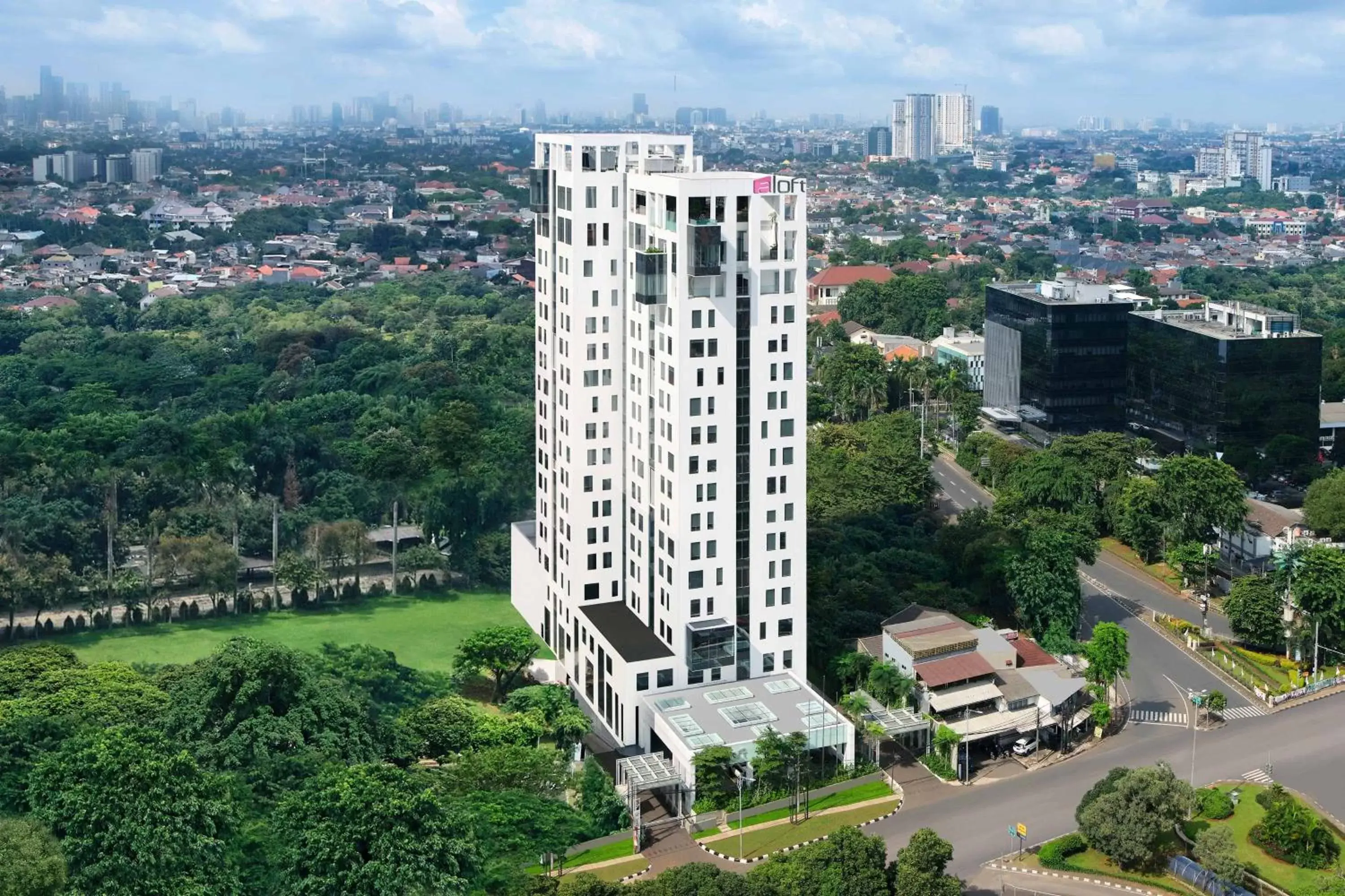 Property building, Bird's-eye View in Aloft South Jakarta