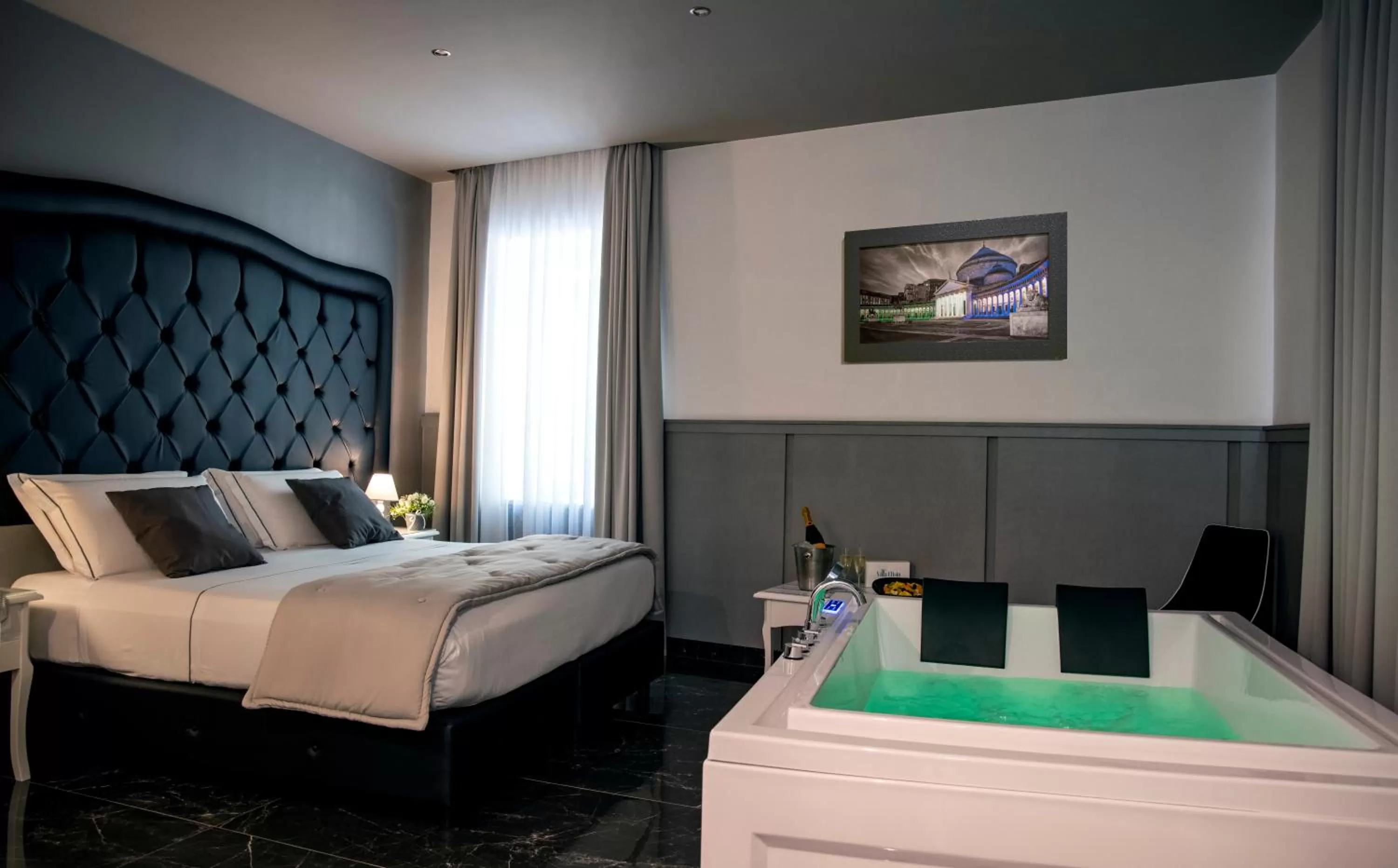 Bed in Villa Elisio Hotel & Spa