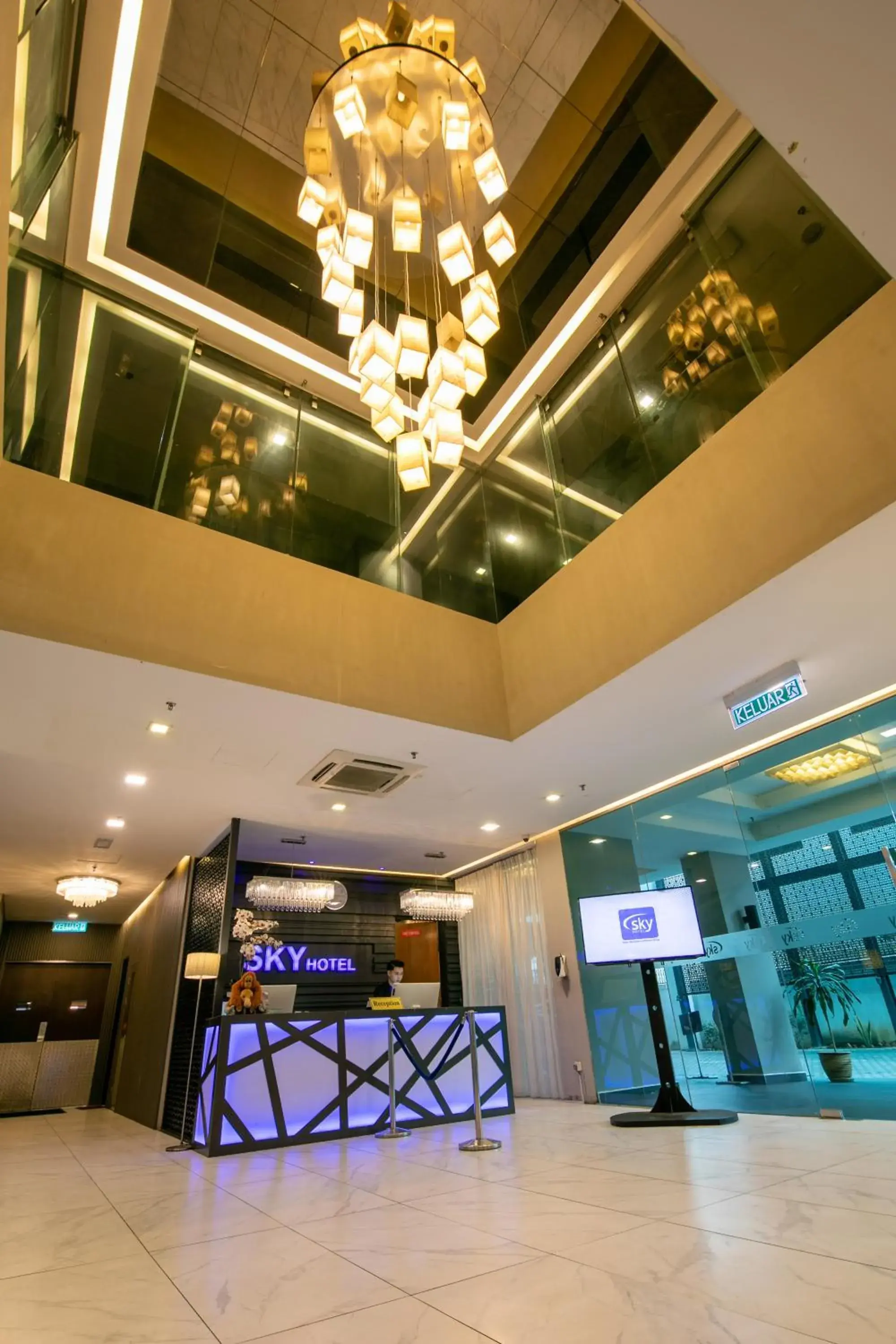 Lobby or reception, Lobby/Reception in Sky Hotel Kota Kinabalu