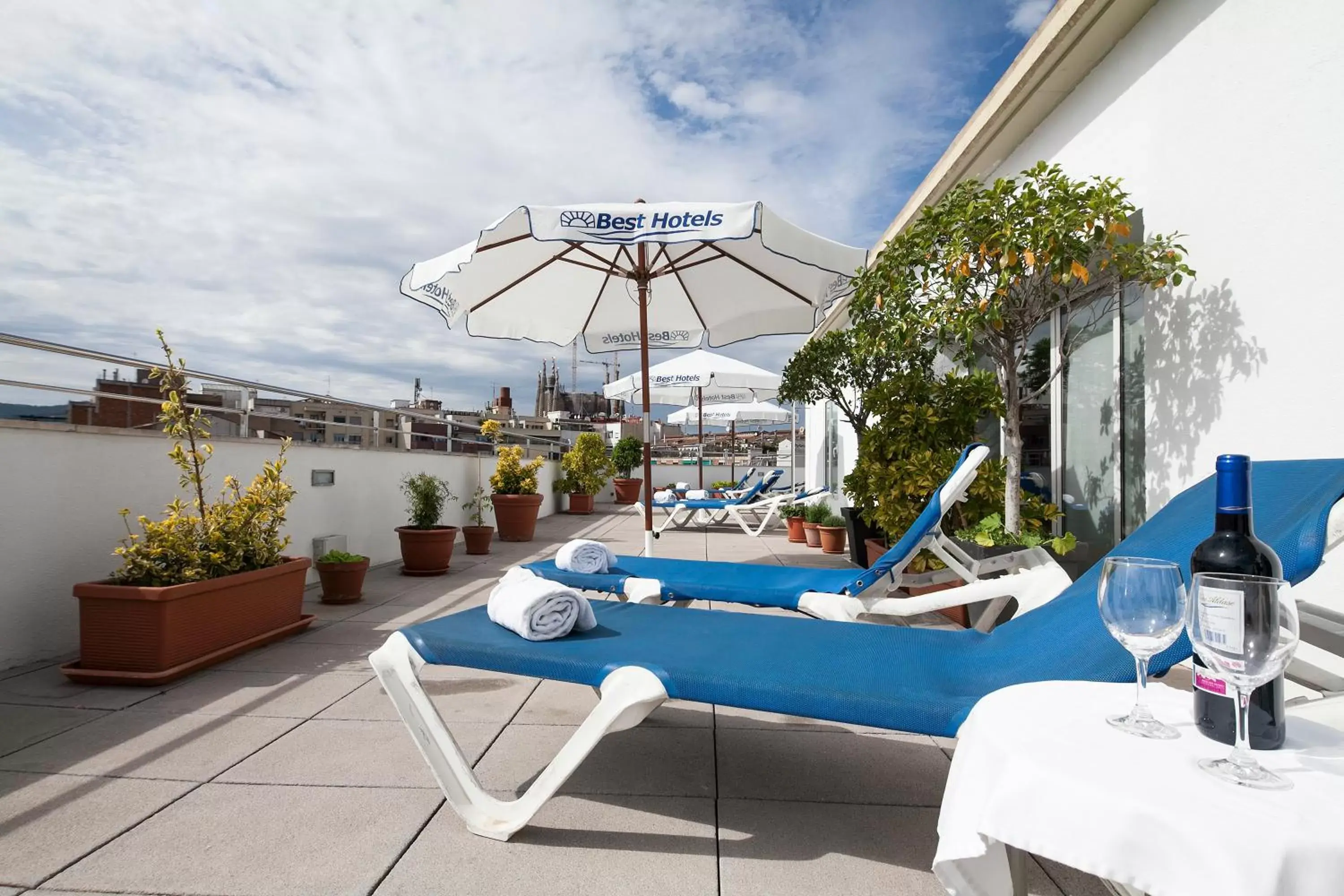 Balcony/Terrace in Hotel Best Aranea