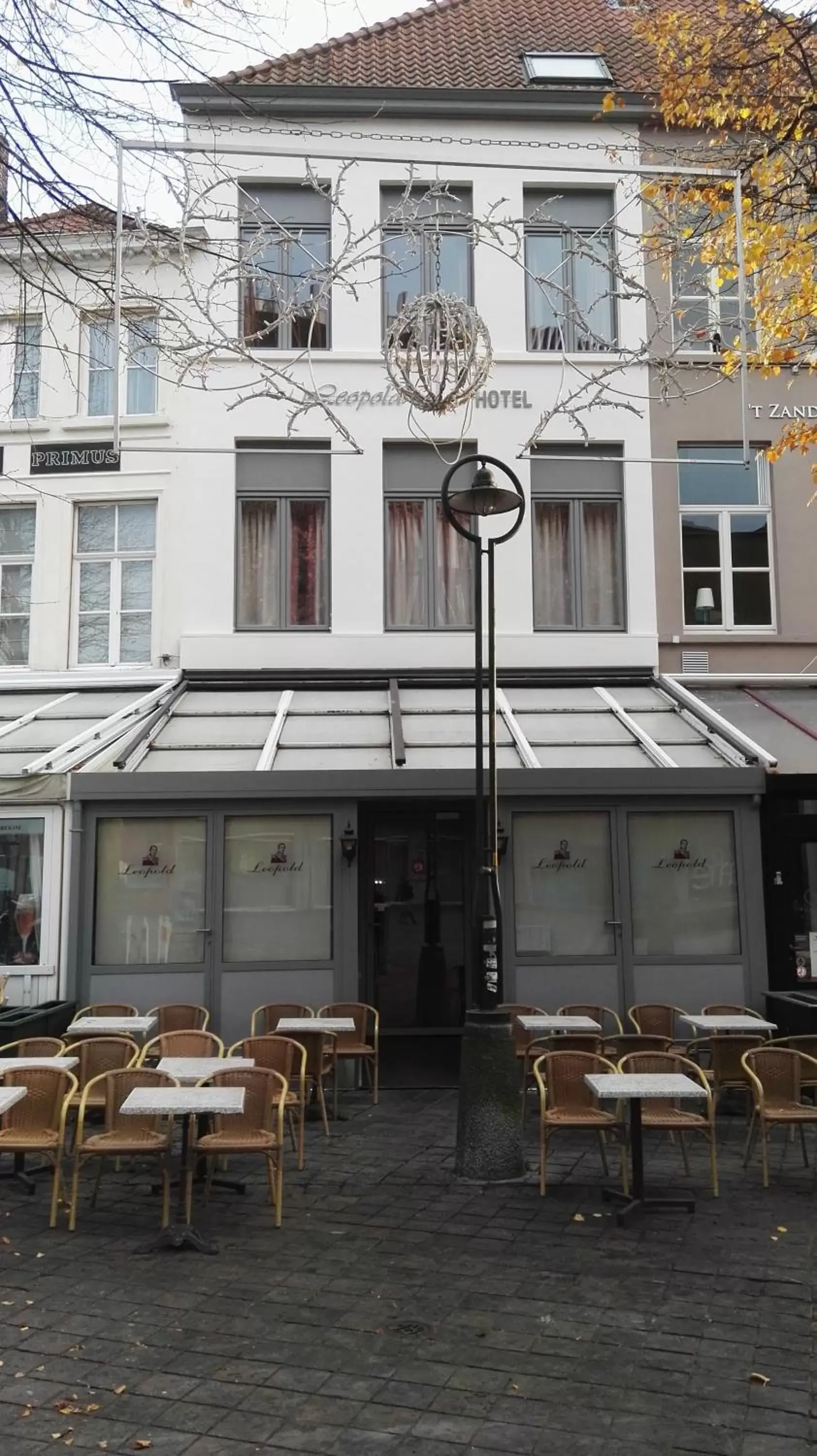 Patio, Property Building in Hotel Leopold