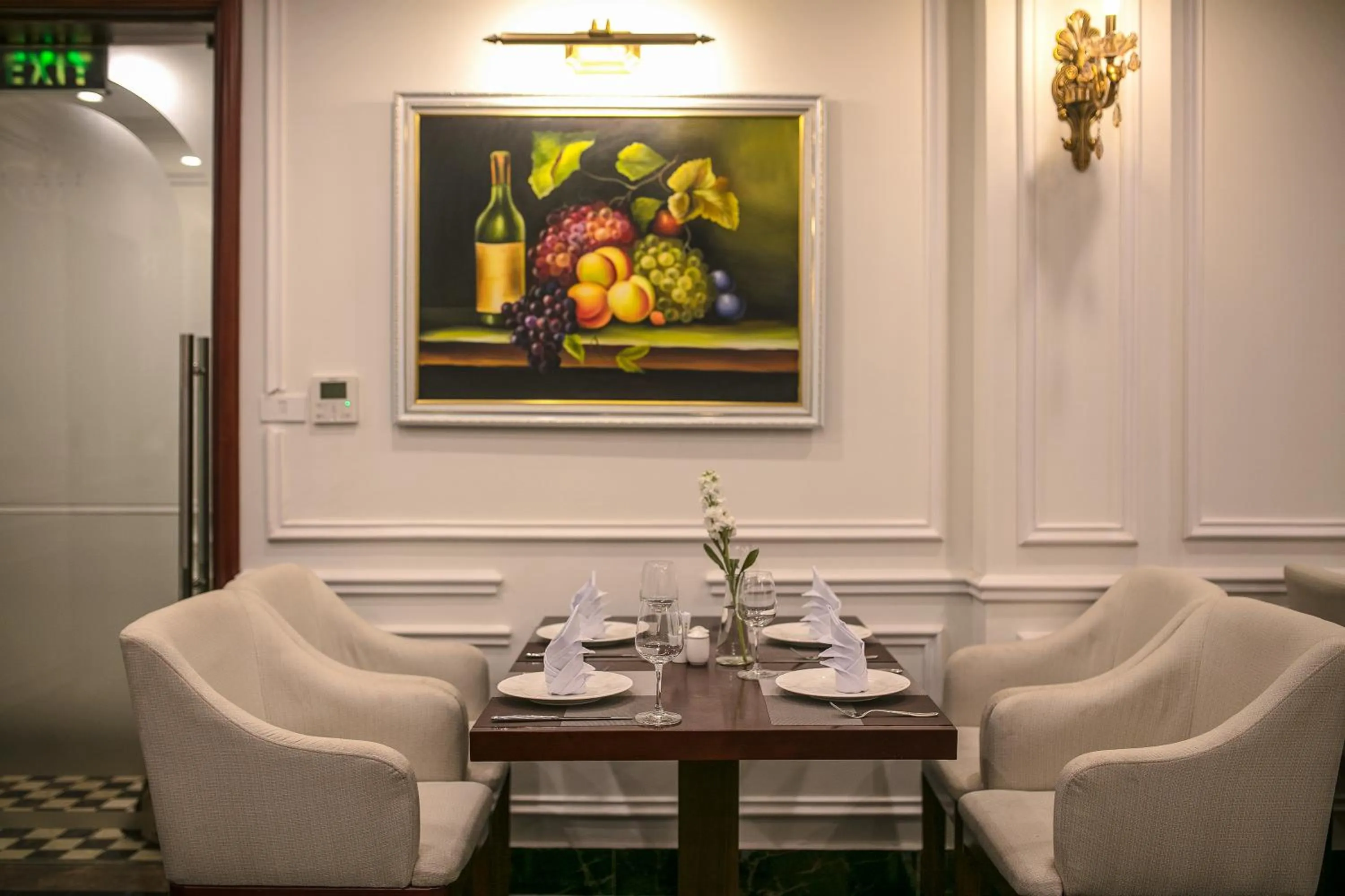 Seating area in Royal St Hanoi Hotel