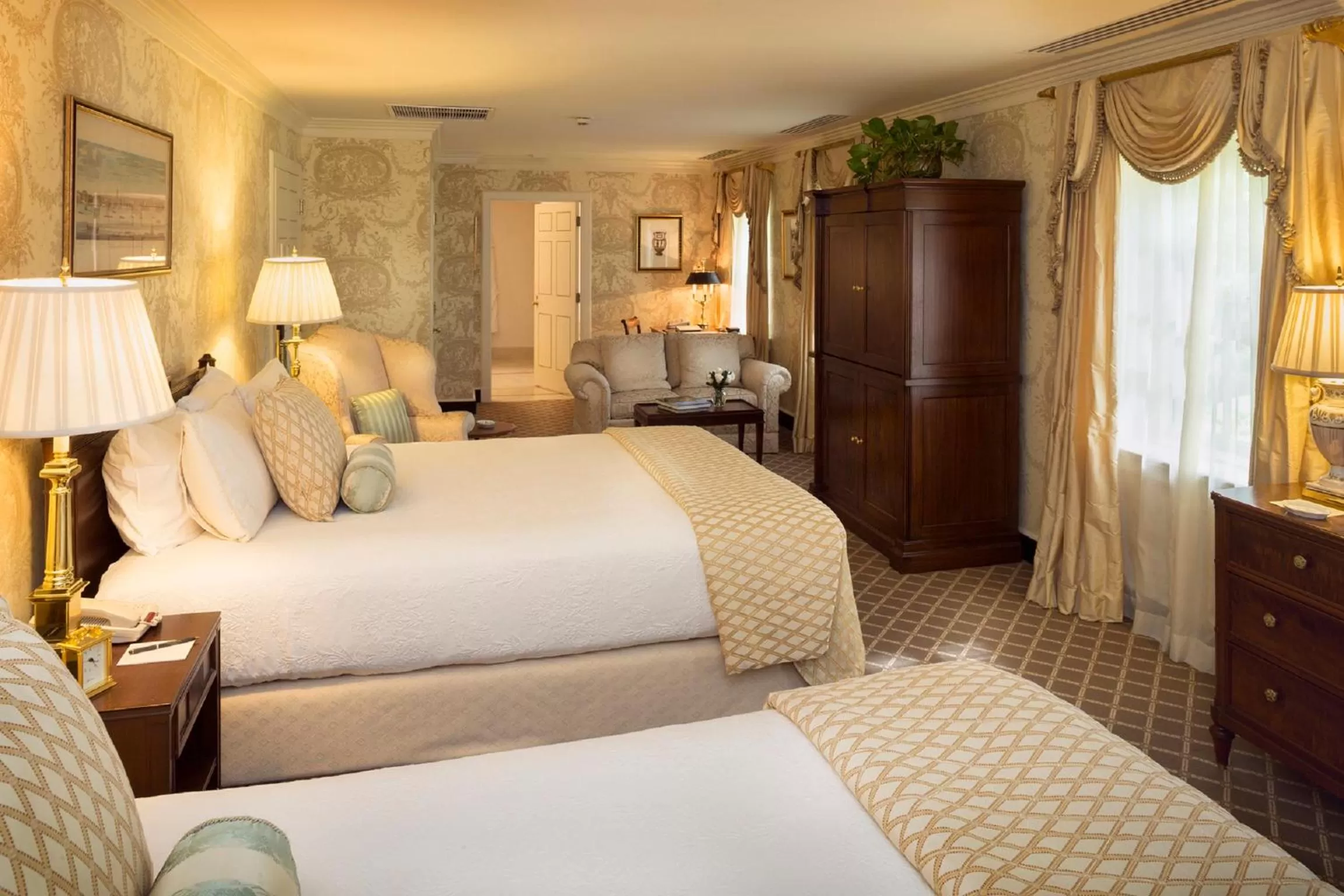 Photo of the whole room, Bed in Williamsburg Inn, an official Colonial Williamsburg Hotel