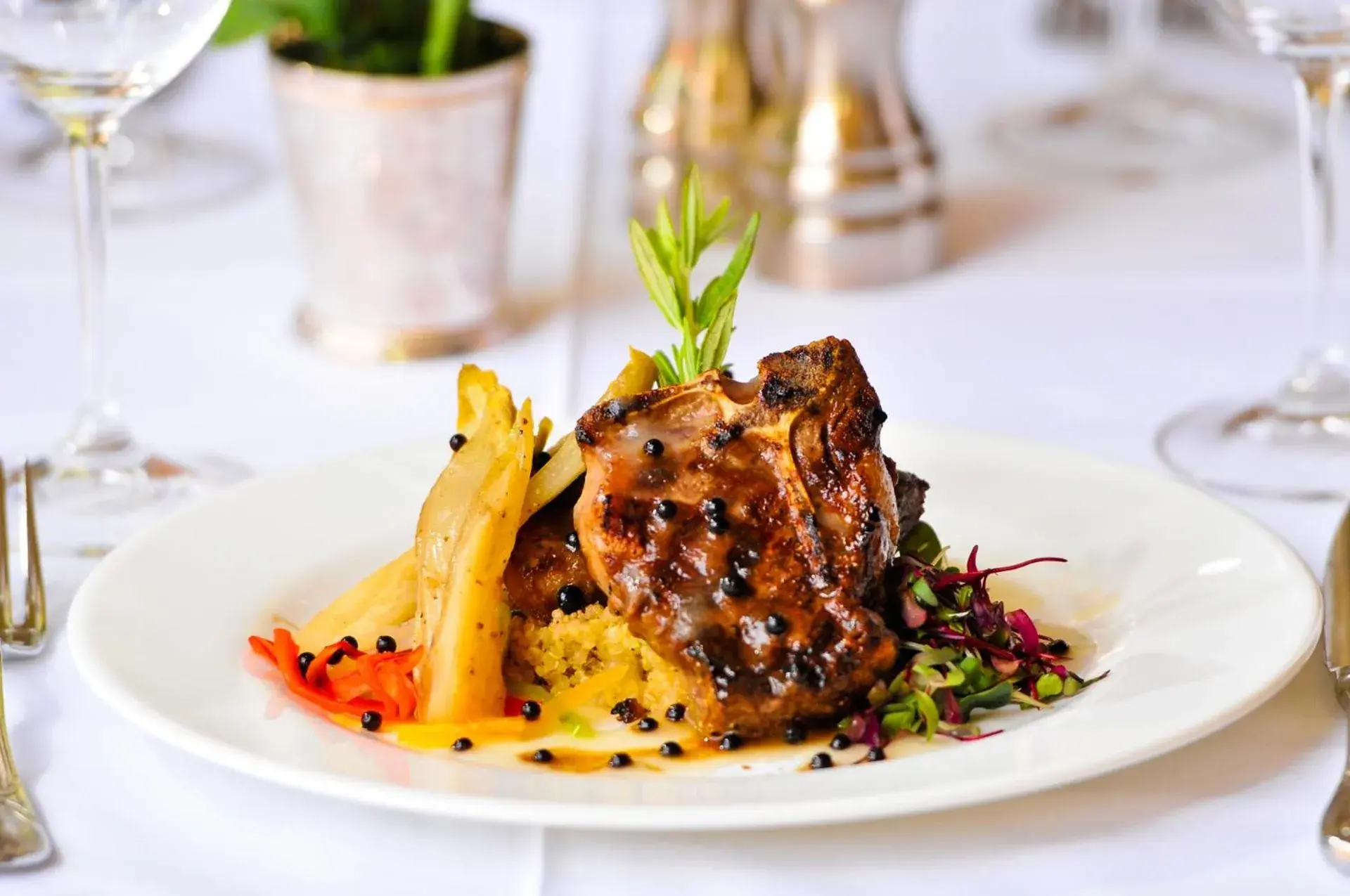 Food and drinks in Cliff House at Pikes Peak Food and drinks in Cliff House at Pikes Peak