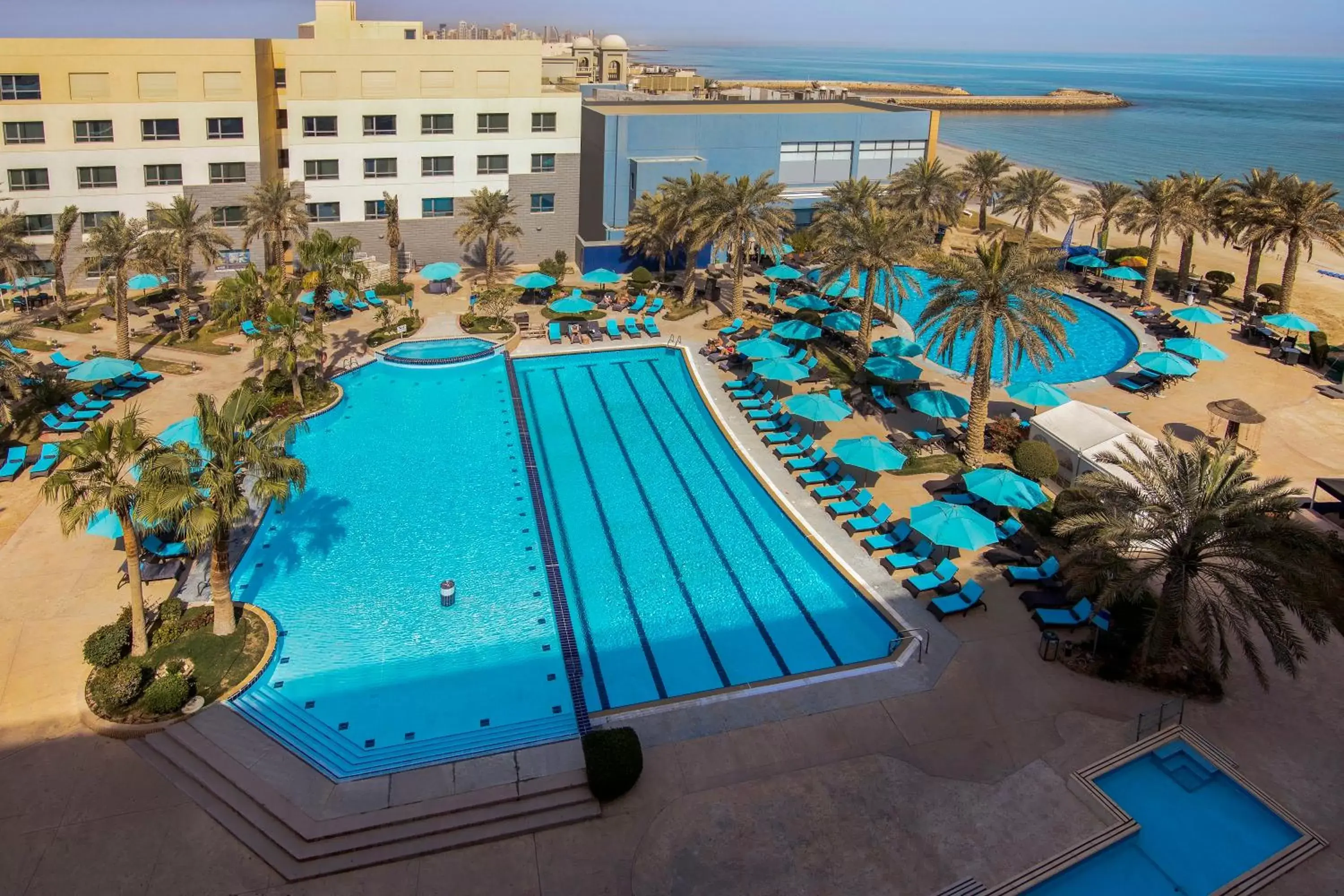 Swimming pool, Pool View in The Palms Beach Hotel & Spa