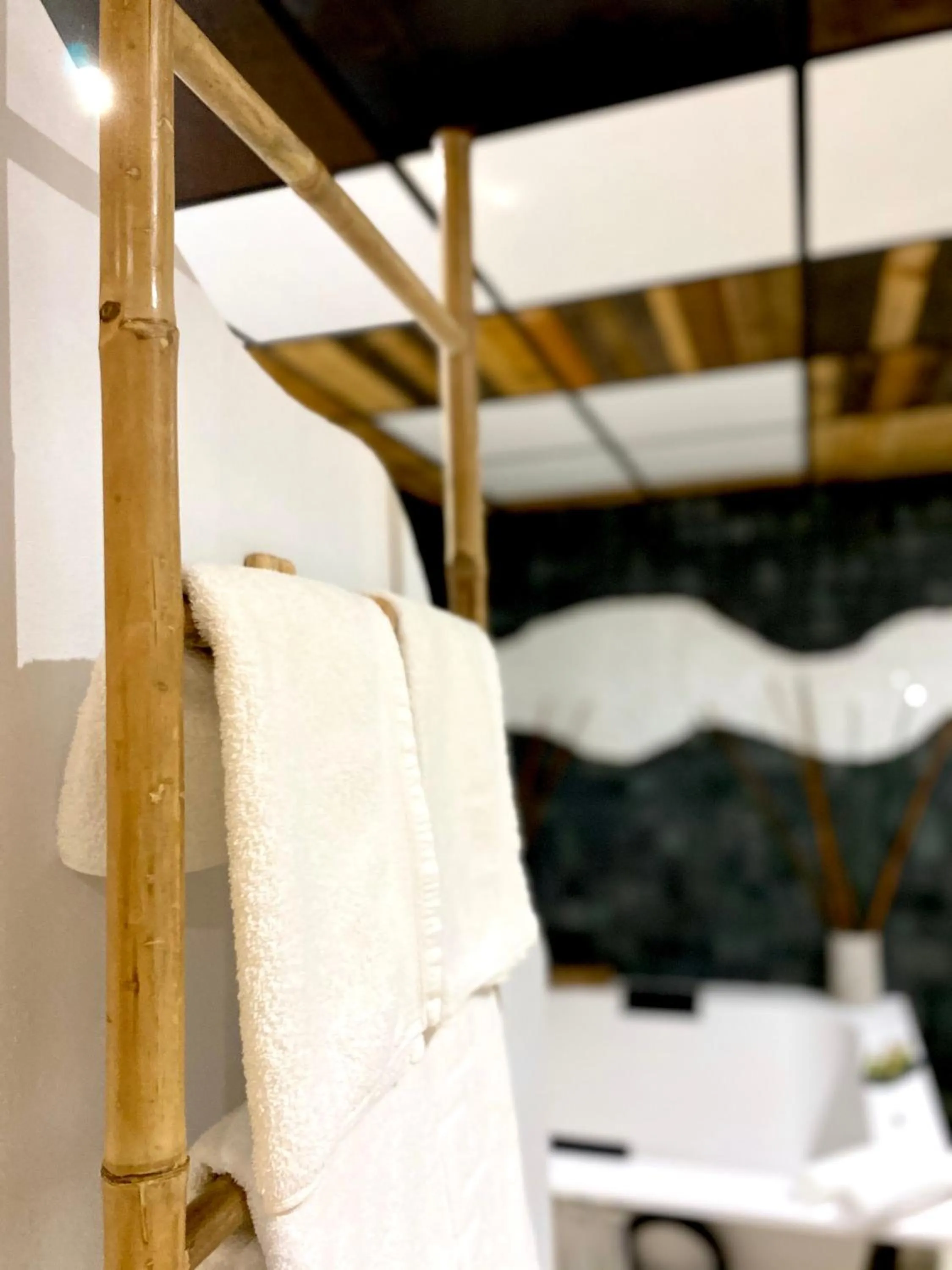 Bathroom, Bed in Complejo Turístico La Garganta